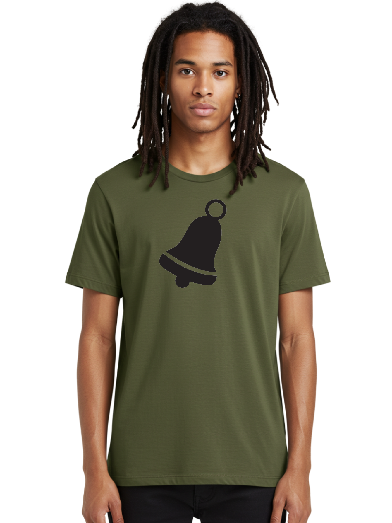 Bell-Icon Men'S Graphic Tee, 100% Cotton, Comfortable Casual Summer Wear, Machine Washable, Notification Symbol, Alert Icon, Reminder Sign, Notification Bell, Message Alert, Bell Notification, Social Media Notification, App Notification Aac509 4