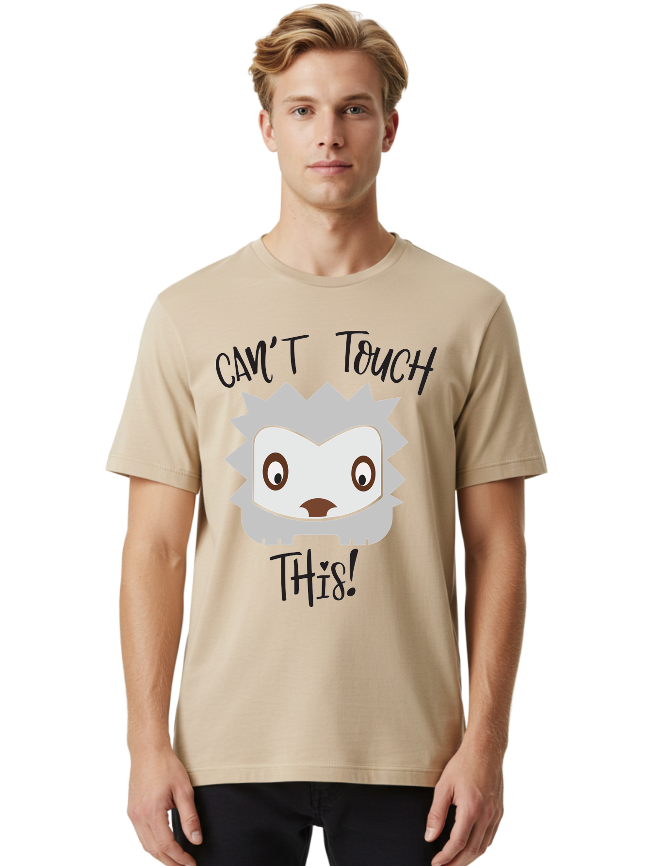 Can-T-Touch-This-Hedgehog Men'S Graphic Tee, 100% Cotton, Comfortable Casual Summer Wear, Machine Washable, Funny Hedgehog, Cartoon Character, Cute Animal, Humorous Illustration, Playful Design, Prickly Creature, Can'T Touch This Aac564 12