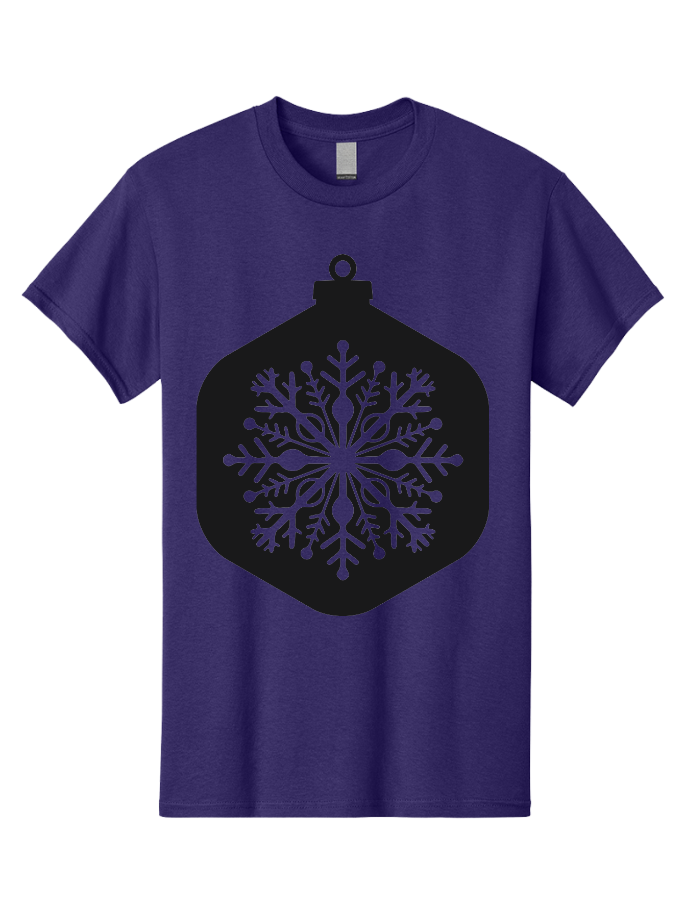 Christmas-Ornament-Snowflake Men'S Graphic Tee, 100% Cotton, Comfortable Casual Summer Wear, Machine Washable, Christmas Ornament, Snowflake Design, Festive Decor, Holiday Symbol, Winter Wonderland, Seasonal Charm, Elegant Pattern, Aac583 3