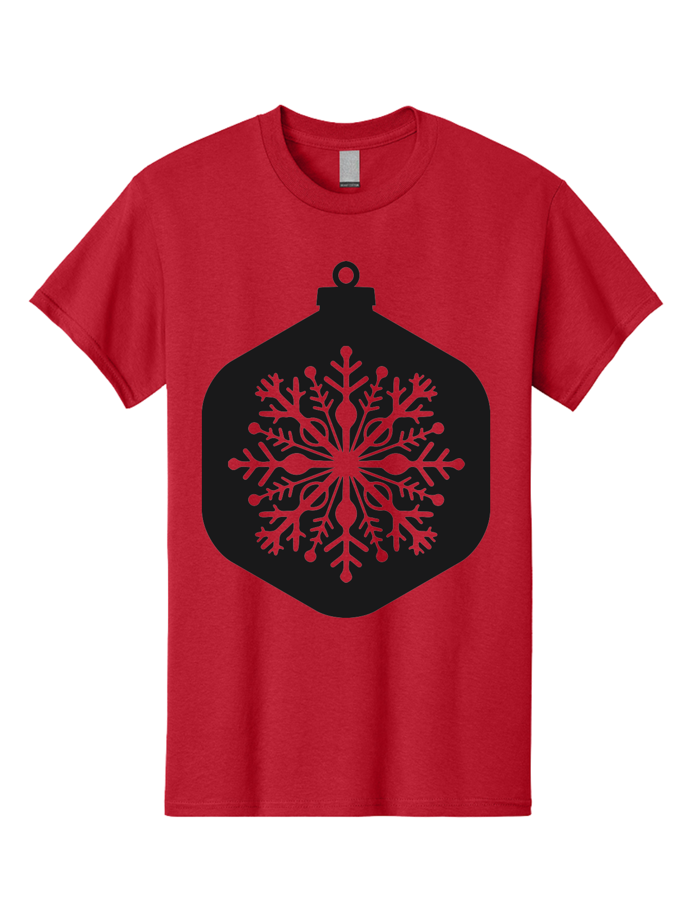 Christmas-Ornament-Snowflake Men'S Graphic Tee, 100% Cotton, Comfortable Casual Summer Wear, Machine Washable, Christmas Ornament, Snowflake Design, Festive Decor, Holiday Symbol, Winter Wonderland, Seasonal Charm, Elegant Pattern, Aac583 13