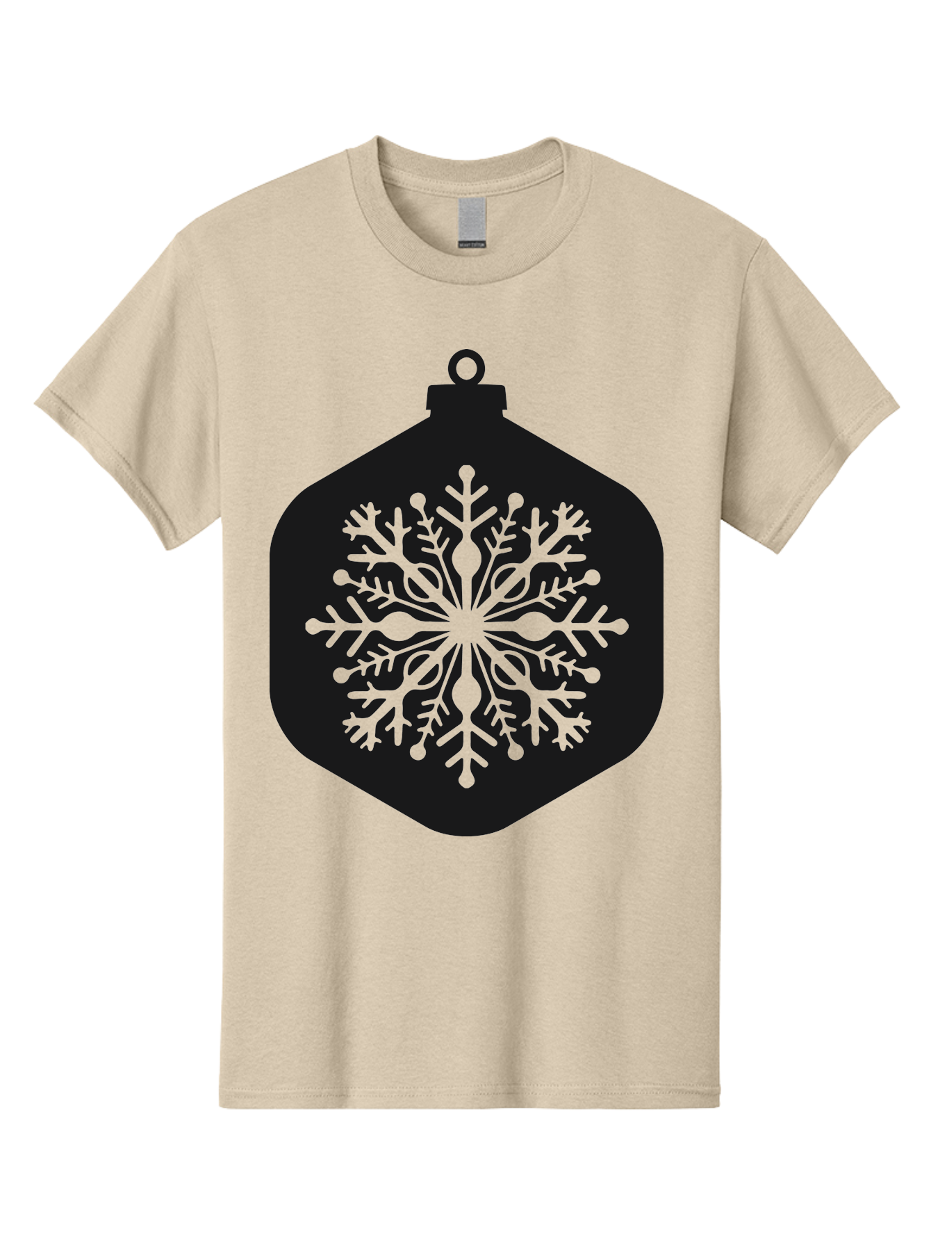 Christmas-Ornament-Snowflake Men'S Graphic Tee, 100% Cotton, Comfortable Casual Summer Wear, Machine Washable, Christmas Ornament, Snowflake Design, Festive Decor, Holiday Symbol, Winter Wonderland, Seasonal Charm, Elegant Pattern, Aac583 7