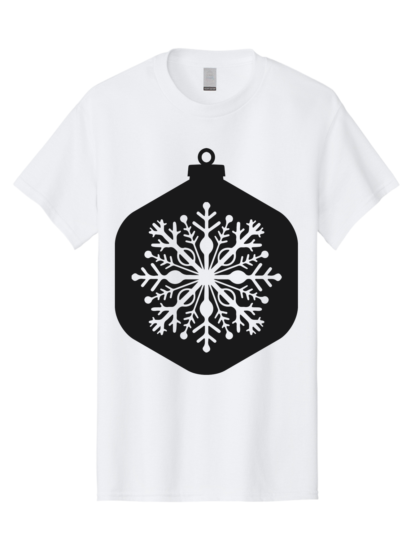Christmas-Ornament-Snowflake Men'S Graphic Tee, 100% Cotton, Comfortable Casual Summer Wear, Machine Washable, Christmas Ornament, Snowflake Design, Festive Decor, Holiday Symbol, Winter Wonderland, Seasonal Charm, Elegant Pattern, Aac583 23