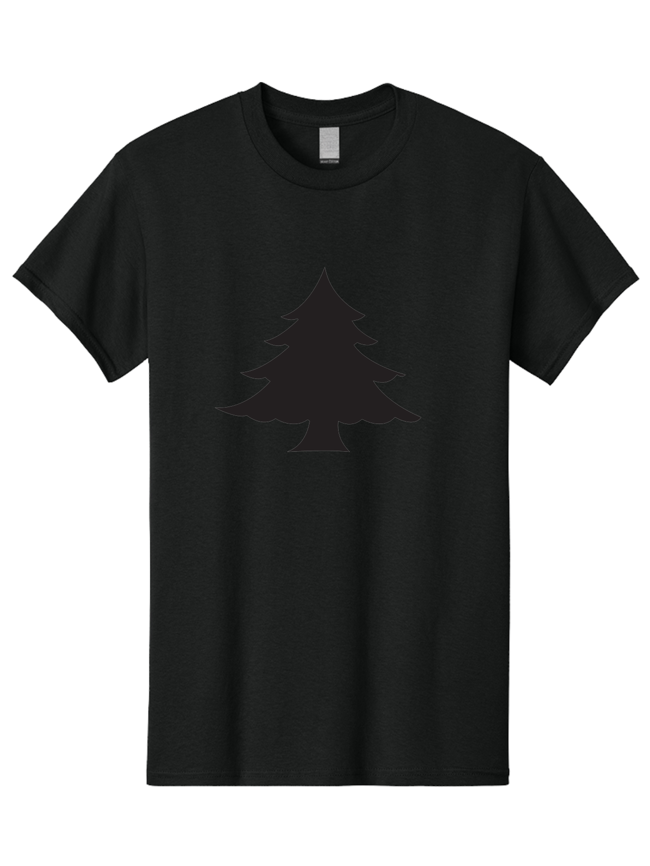 Christmas-Tree-2 Men'S Graphic Tee, 100% Cotton, Comfortable Casual Summer Wear, Machine Washable, Evergreen Tree, Pine Tree Silhouette, Simple Graphics, Minimalist Design, Nature Icon, Outdoor Symbol, Forest Representation, Tree Illustration Aac589 9