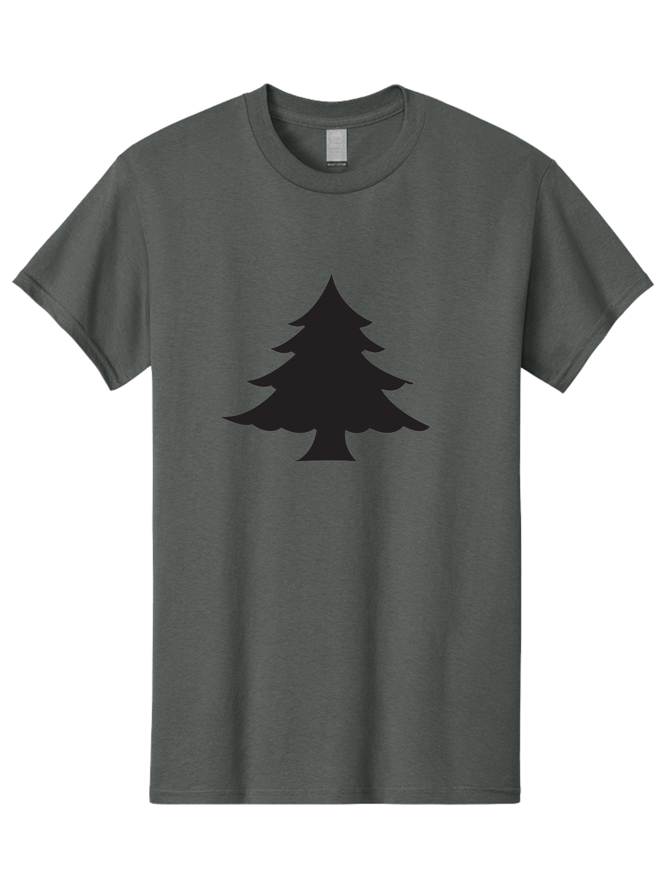 Christmas-Tree-2 Men'S Graphic Tee, 100% Cotton, Comfortable Casual Summer Wear, Machine Washable, Evergreen Tree, Pine Tree Silhouette, Simple Graphics, Minimalist Design, Nature Icon, Outdoor Symbol, Forest Representation, Tree Illustration Aac589 29