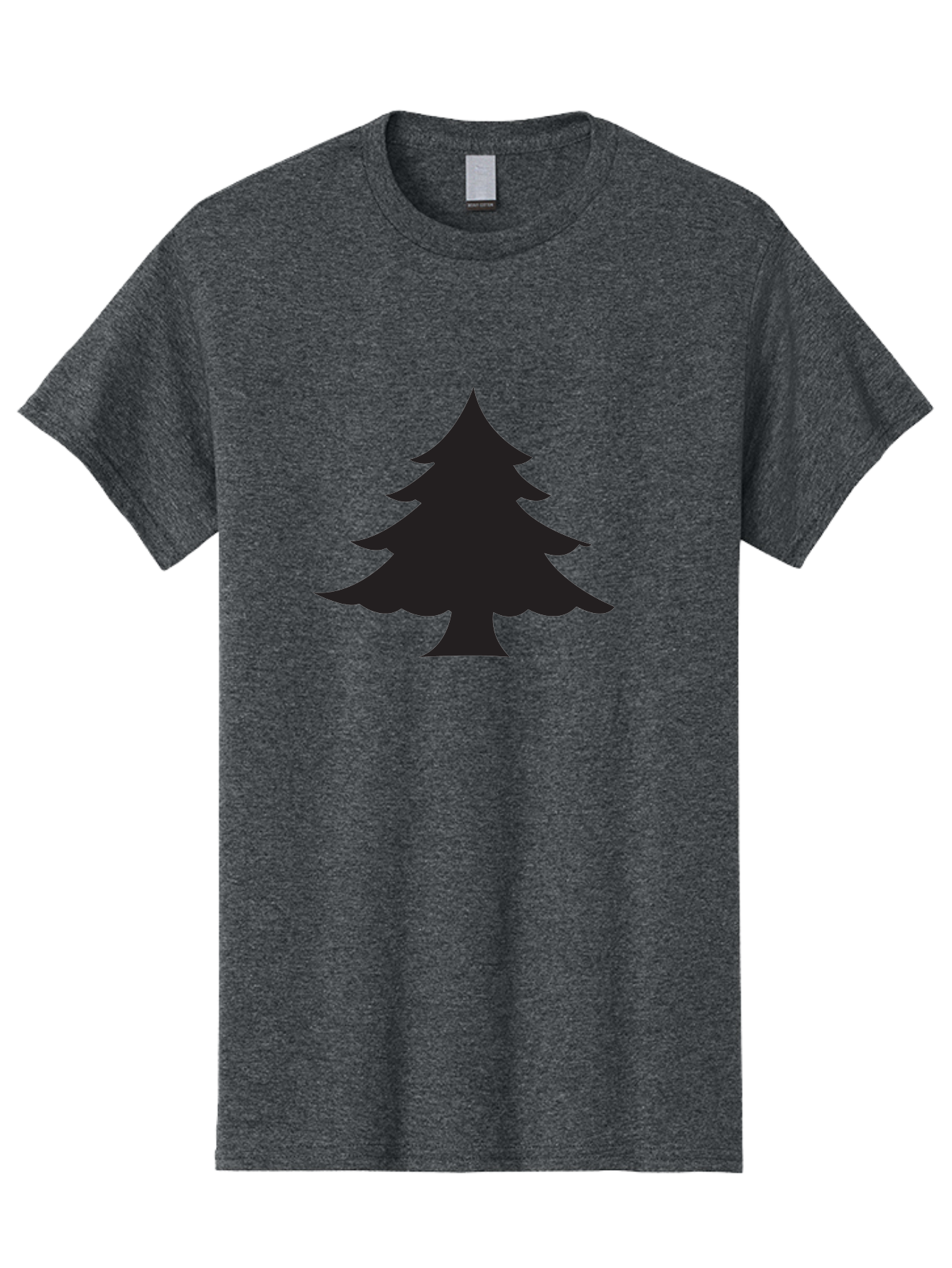 Christmas-Tree-2 Men'S Graphic Tee, 100% Cotton, Comfortable Casual Summer Wear, Machine Washable, Evergreen Tree, Pine Tree Silhouette, Simple Graphics, Minimalist Design, Nature Icon, Outdoor Symbol, Forest Representation, Tree Illustration Aac589 13