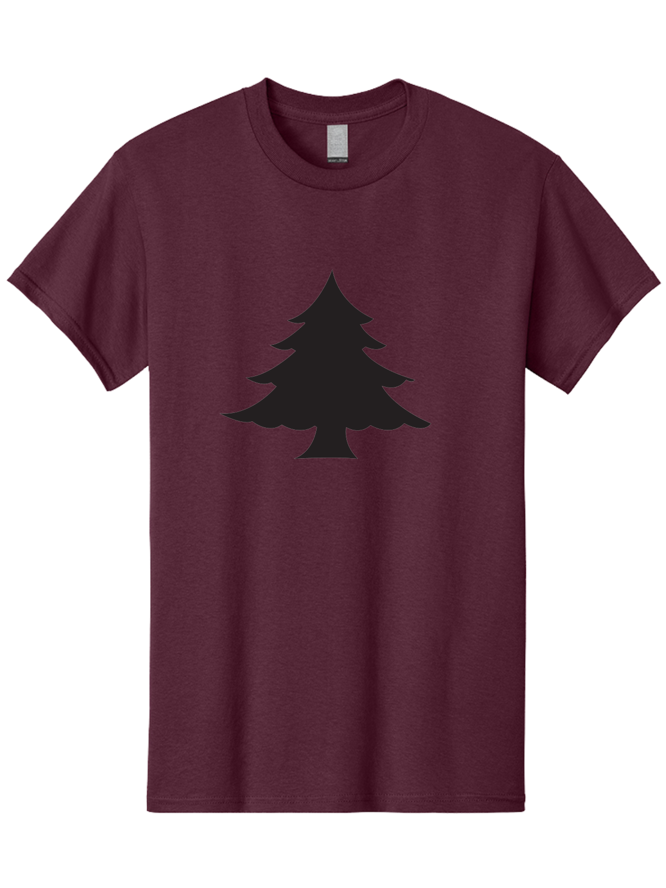 Christmas-Tree-2 Men'S Graphic Tee, 100% Cotton, Comfortable Casual Summer Wear, Machine Washable, Evergreen Tree, Pine Tree Silhouette, Simple Graphics, Minimalist Design, Nature Icon, Outdoor Symbol, Forest Representation, Tree Illustration Aac589 15