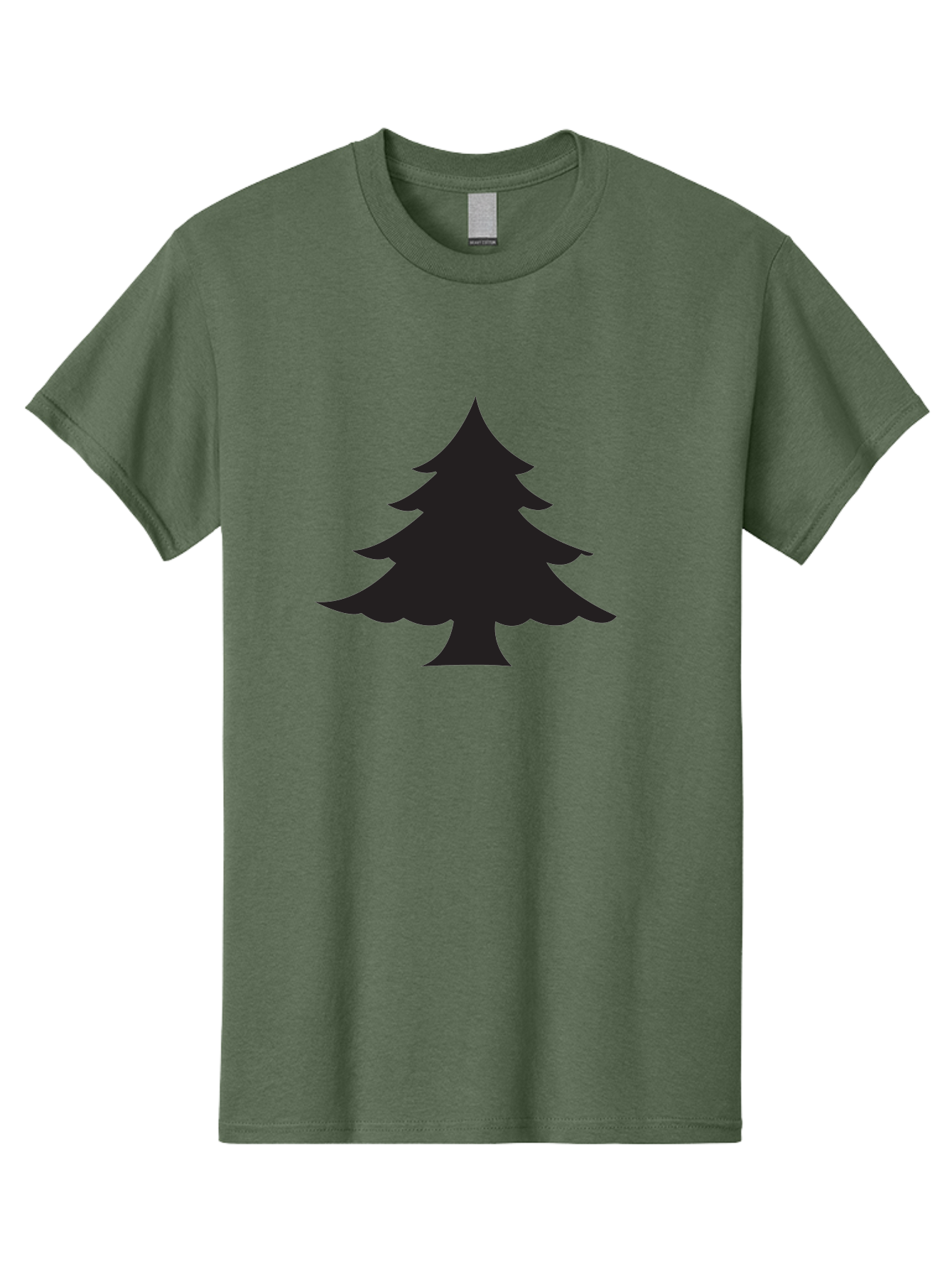 Christmas-Tree-2 Men'S Graphic Tee, 100% Cotton, Comfortable Casual Summer Wear, Machine Washable, Evergreen Tree, Pine Tree Silhouette, Simple Graphics, Minimalist Design, Nature Icon, Outdoor Symbol, Forest Representation, Tree Illustration Aac589 11