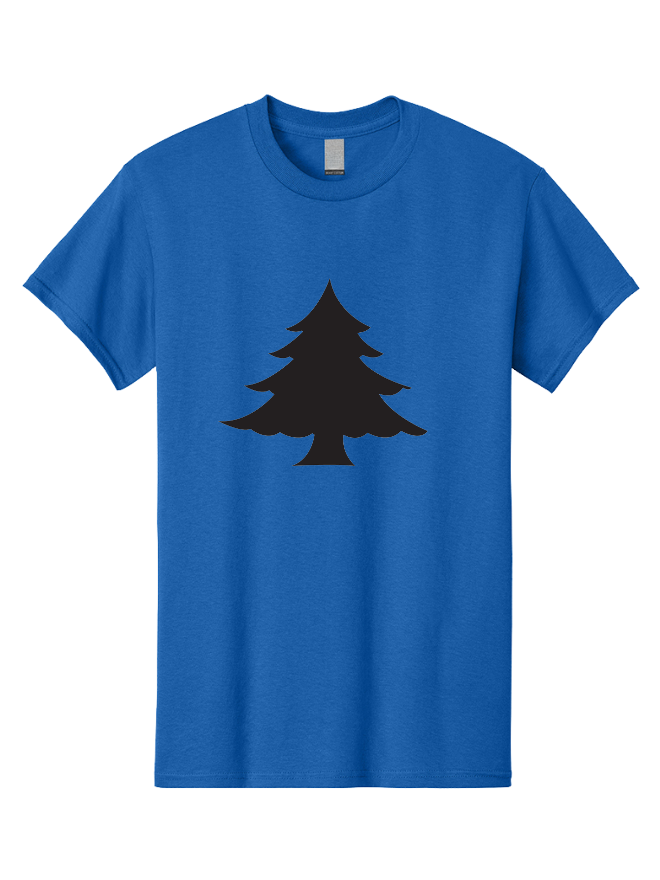 Christmas-Tree-2 Men'S Graphic Tee, 100% Cotton, Comfortable Casual Summer Wear, Machine Washable, Evergreen Tree, Pine Tree Silhouette, Simple Graphics, Minimalist Design, Nature Icon, Outdoor Symbol, Forest Representation, Tree Illustration Aac589 23