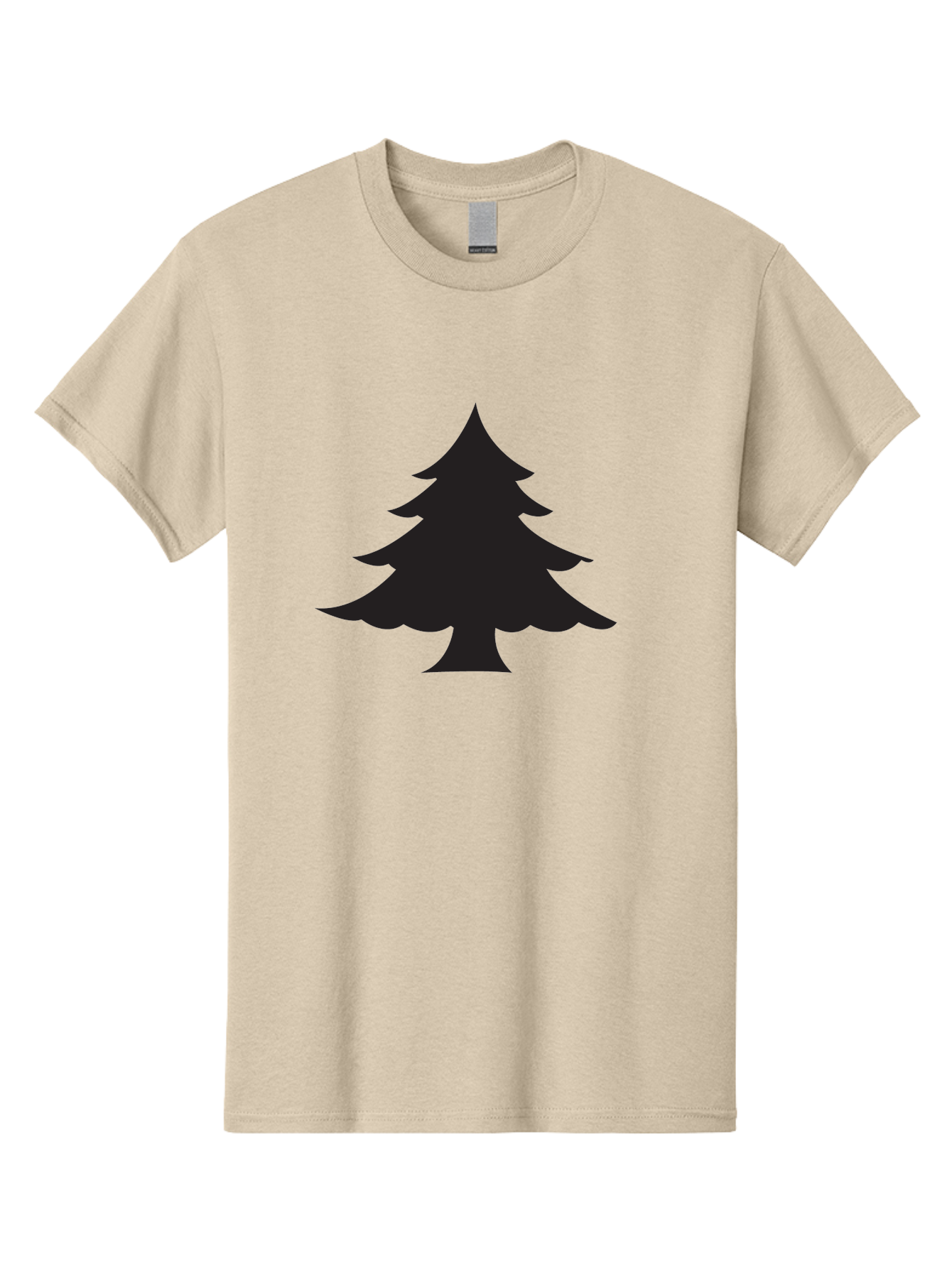 Christmas-Tree-2 Men'S Graphic Tee, 100% Cotton, Comfortable Casual Summer Wear, Machine Washable, Evergreen Tree, Pine Tree Silhouette, Simple Graphics, Minimalist Design, Nature Icon, Outdoor Symbol, Forest Representation, Tree Illustration Aac589 17