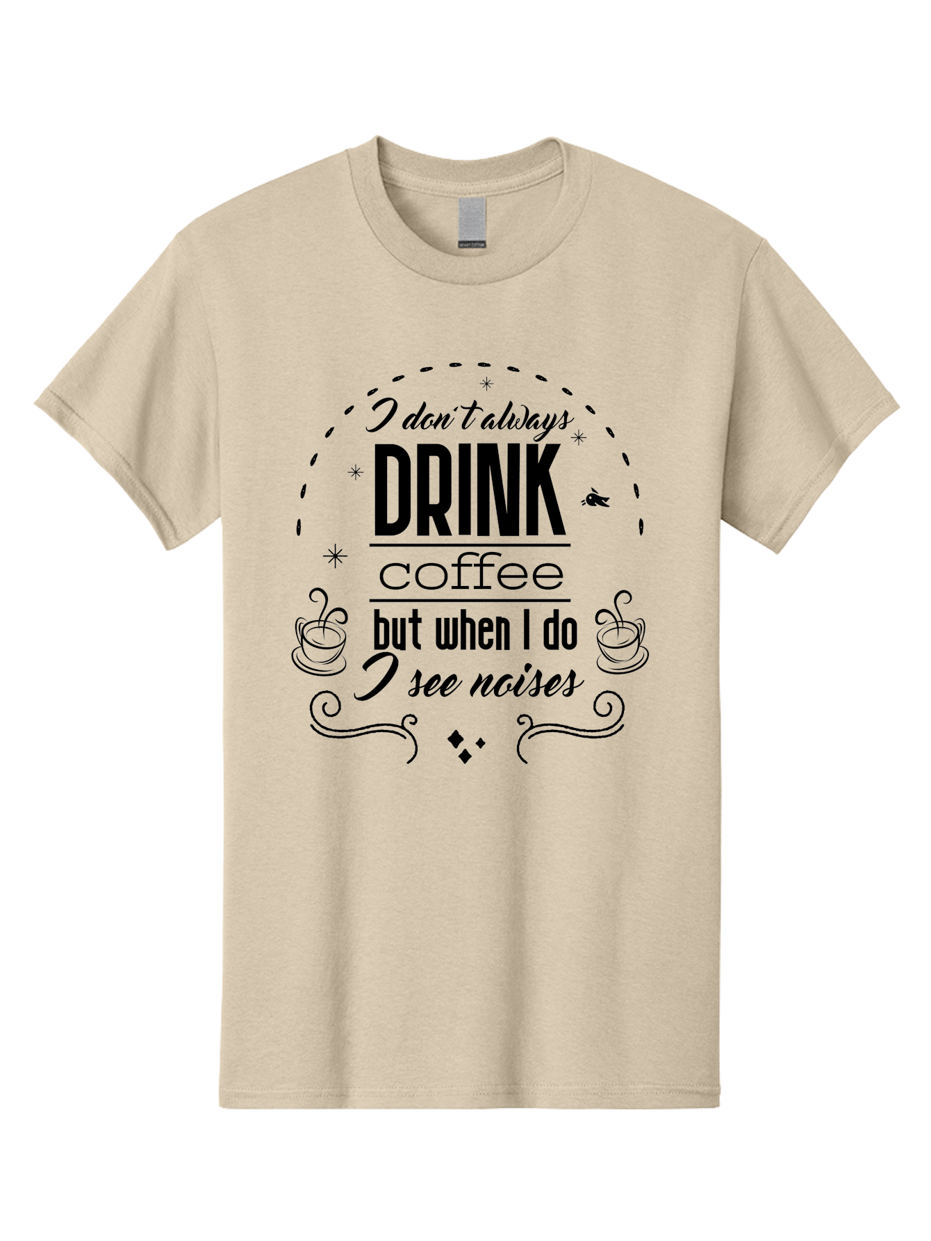 Coffee-Quote Men'S Graphic Tee, 100% Cotton, Comfortable Casual Summer Wear, Machine Washable, Funny Coffee Quote, Coffee Humor, Drink Coffee, Coffee Lover, Coffee Addict, Coffee Quotes, Humorous Sayings, Witty Phrases Aac604 13