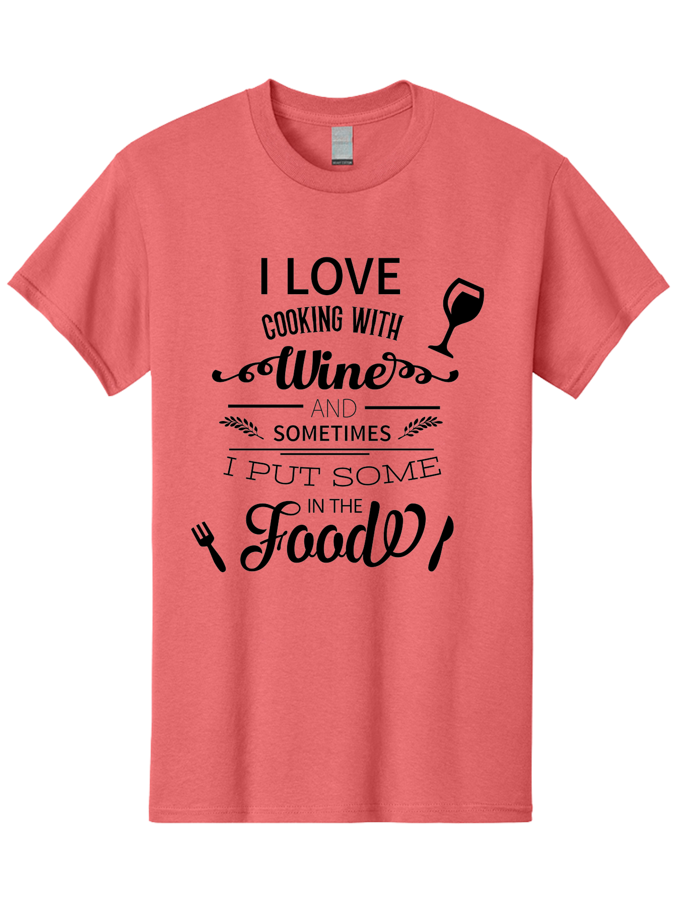 Cooking-With-Wine Men'S Graphic Tee, 100% Cotton, Comfortable Casual Summer Wear, Machine Washable, Cooking With Wine, Wine Quote, Funny Kitchen Humor, Wine Lover Gift, Culinary Arts, Kitchen Decor Inspiration, Chef'S Wit Aac608 17