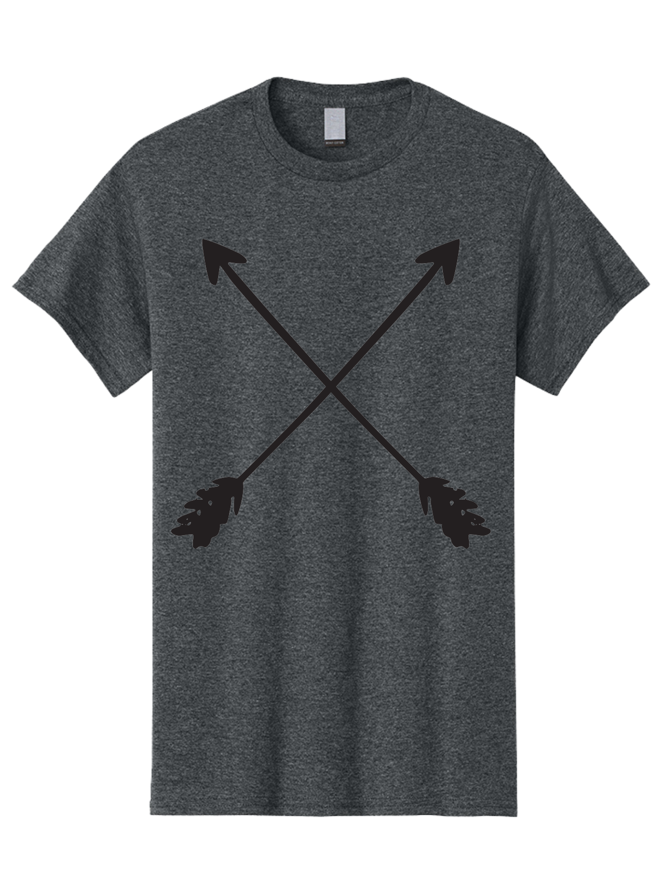 Crossed-Arrows Men'S Graphic Tee, 100% Cotton, Comfortable Casual Summer Wear, Machine Washable, Crossed Arrows, Arrow Symbol, Bold Graphics, Graphic Design Elements, Minimalist Art, Symbol Design, Vector Graphics Aac617 29
