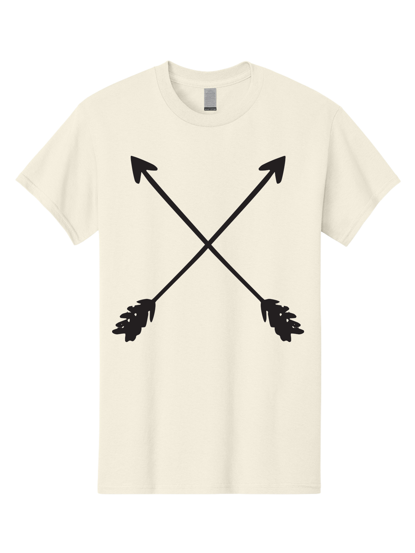 Crossed-Arrows Men'S Graphic Tee, 100% Cotton, Comfortable Casual Summer Wear, Machine Washable, Crossed Arrows, Arrow Symbol, Bold Graphics, Graphic Design Elements, Minimalist Art, Symbol Design, Vector Graphics Aac617 15