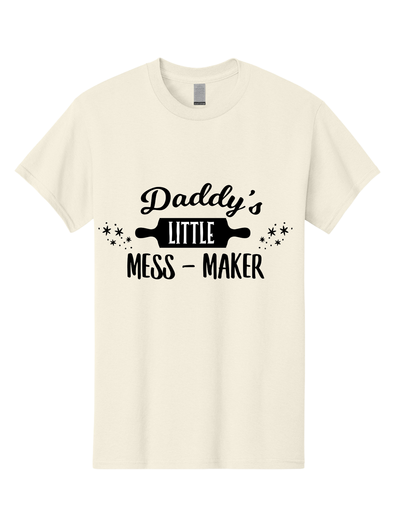Daddy-S-Little-Mess-Maker Men'S Graphic Tee, 100% Cotton, Comfortable Casual Summer Wear, Machine Washable, Funny Kitchen Quote, Baking With Daddy, Cooking Together, Playful Family Moments, Messy Kitchen, Father Child Bonding, Culinary Fun Aac622 3