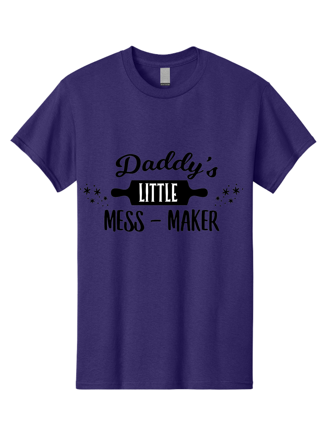 Daddy-S-Little-Mess-Maker Men'S Graphic Tee, 100% Cotton, Comfortable Casual Summer Wear, Machine Washable, Funny Kitchen Quote, Baking With Daddy, Cooking Together, Playful Family Moments, Messy Kitchen, Father Child Bonding, Culinary Fun Aac622 19