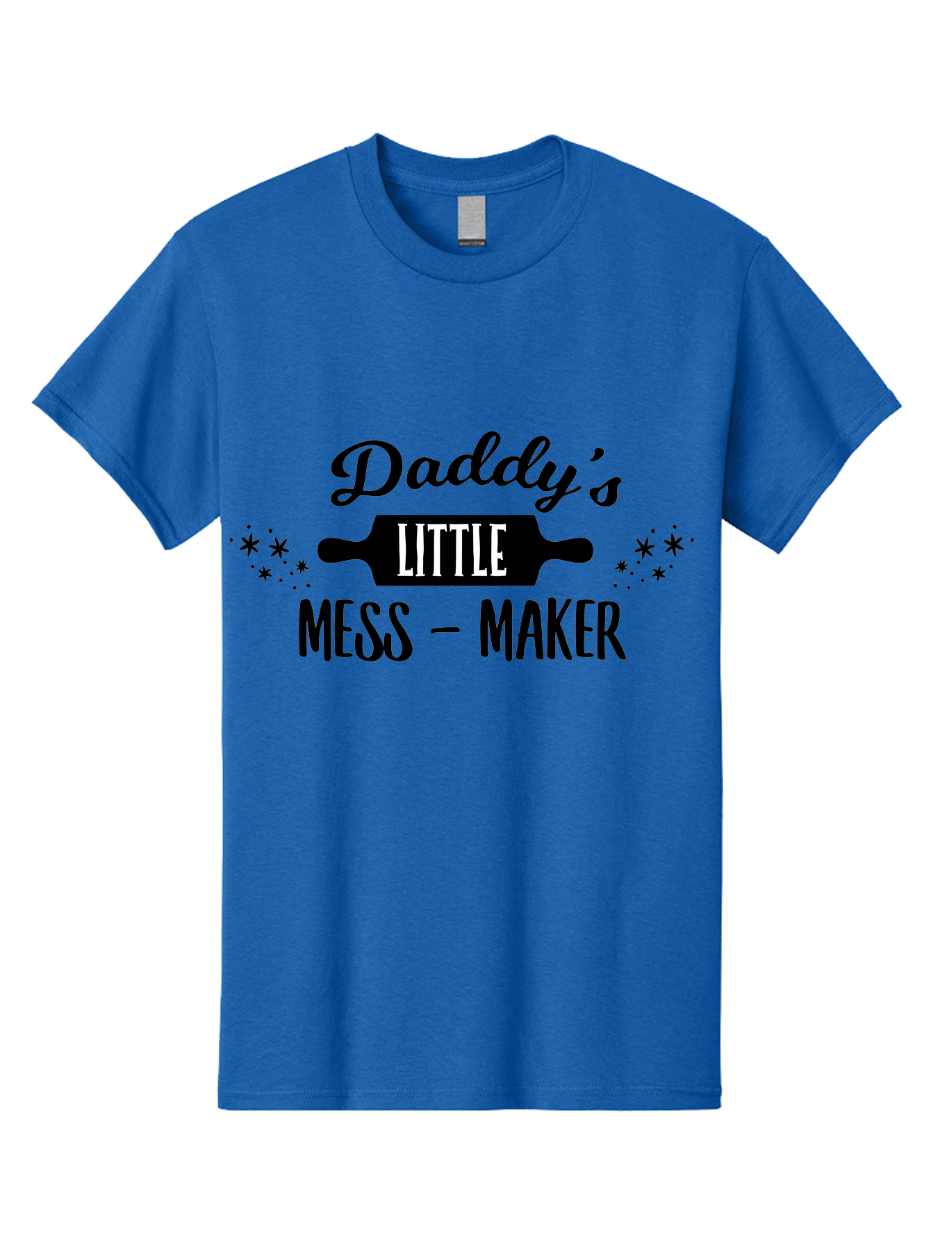 Daddy-S-Little-Mess-Maker Men'S Graphic Tee, 100% Cotton, Comfortable Casual Summer Wear, Machine Washable, Funny Kitchen Quote, Baking With Daddy, Cooking Together, Playful Family Moments, Messy Kitchen, Father Child Bonding, Culinary Fun Aac622 7