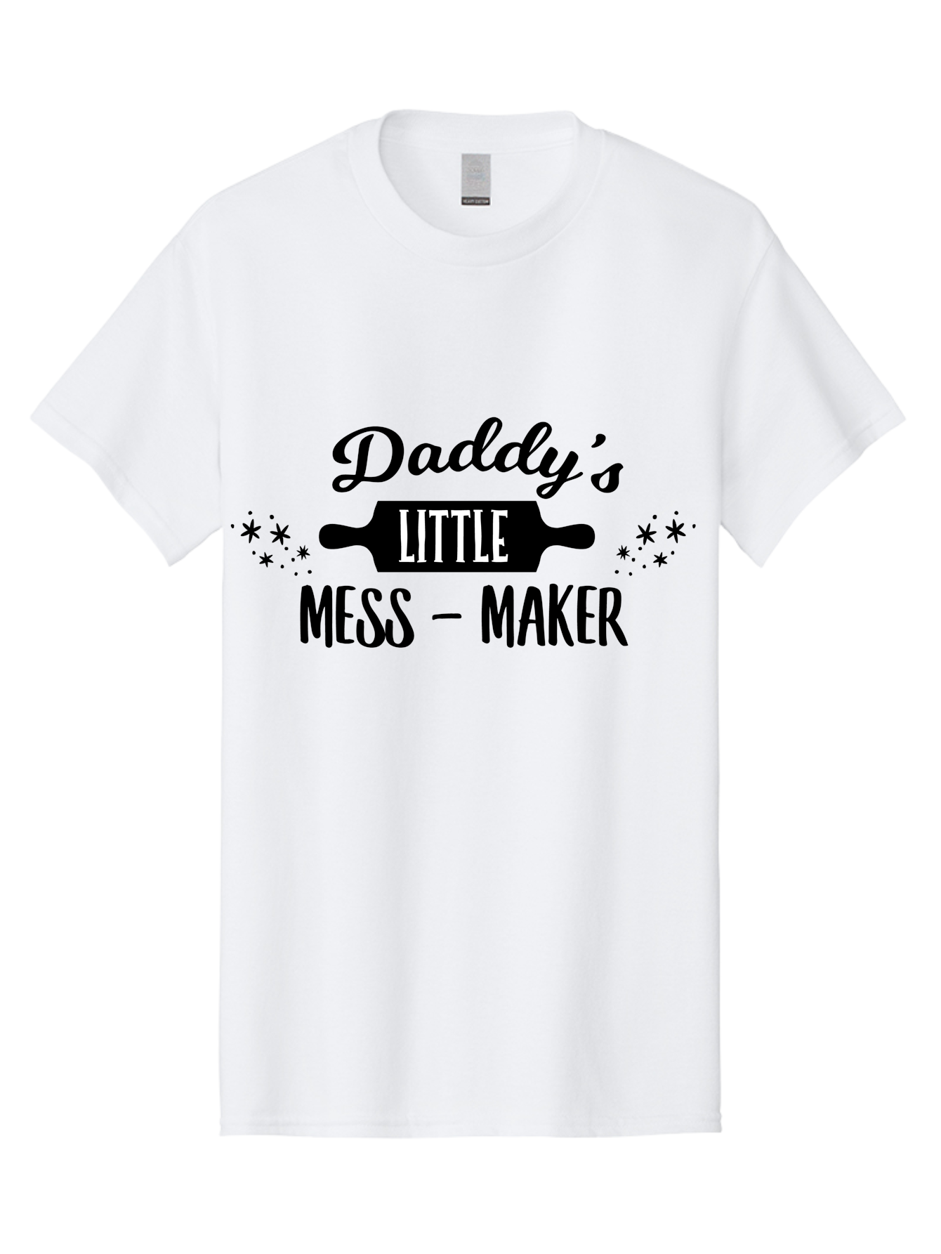 Daddy-S-Little-Mess-Maker Men'S Graphic Tee, 100% Cotton, Comfortable Casual Summer Wear, Machine Washable, Funny Kitchen Quote, Baking With Daddy, Cooking Together, Playful Family Moments, Messy Kitchen, Father Child Bonding, Culinary Fun Aac622 13
