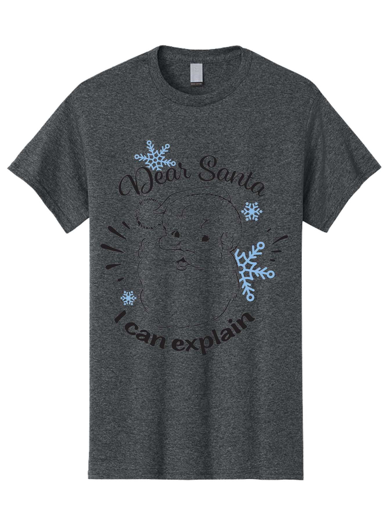 Dear-Santa-I-Can-Explain-1 Men'S Graphic Tee, 100% Cotton, Comfortable Casual Summer Wear, Machine Washable, Santa Claus Illustration, Christmas Humor, Festive Design, Holiday Joke, Naughty List, Xmas Gift, Funny Quote, Jolly Old Elf Aac629 23