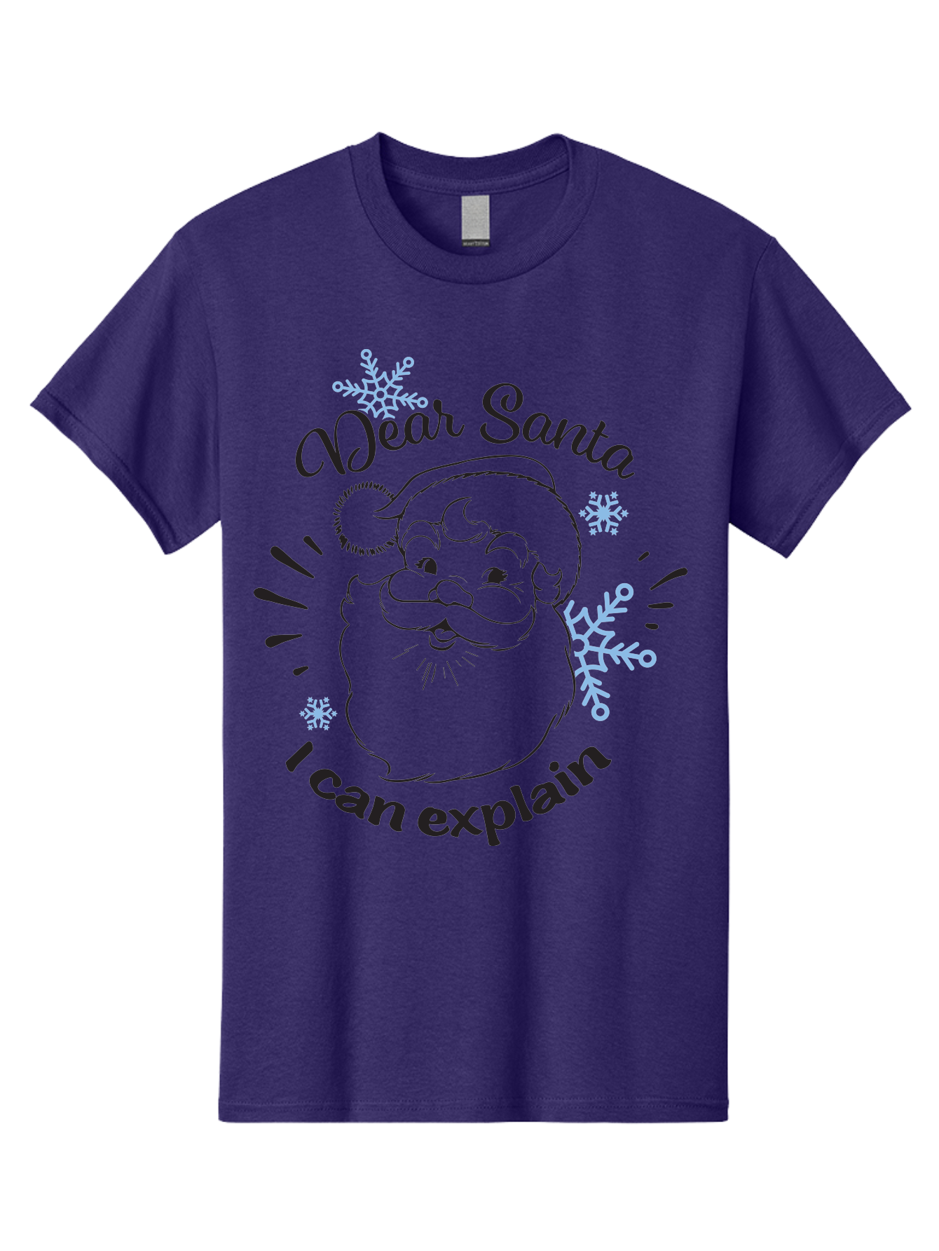 Dear-Santa-I-Can-Explain-1 Men'S Graphic Tee, 100% Cotton, Comfortable Casual Summer Wear, Machine Washable, Santa Claus Illustration, Christmas Humor, Festive Design, Holiday Joke, Naughty List, Xmas Gift, Funny Quote, Jolly Old Elf Aac629 13