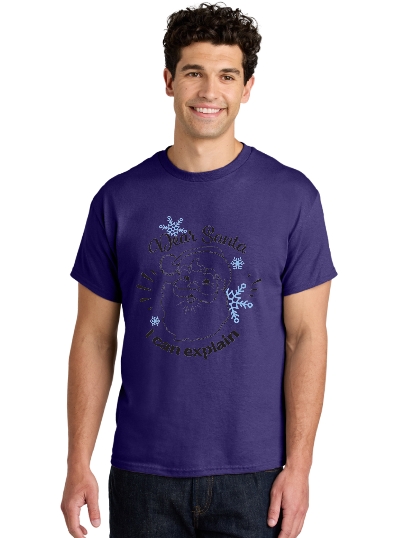 Dear-Santa-I-Can-Explain-1 Men'S Graphic Tee, 100% Cotton, Comfortable Casual Summer Wear, Machine Washable, Santa Claus Illustration, Christmas Humor, Festive Design, Holiday Joke, Naughty List, Xmas Gift, Funny Quote, Jolly Old Elf Aac629 14