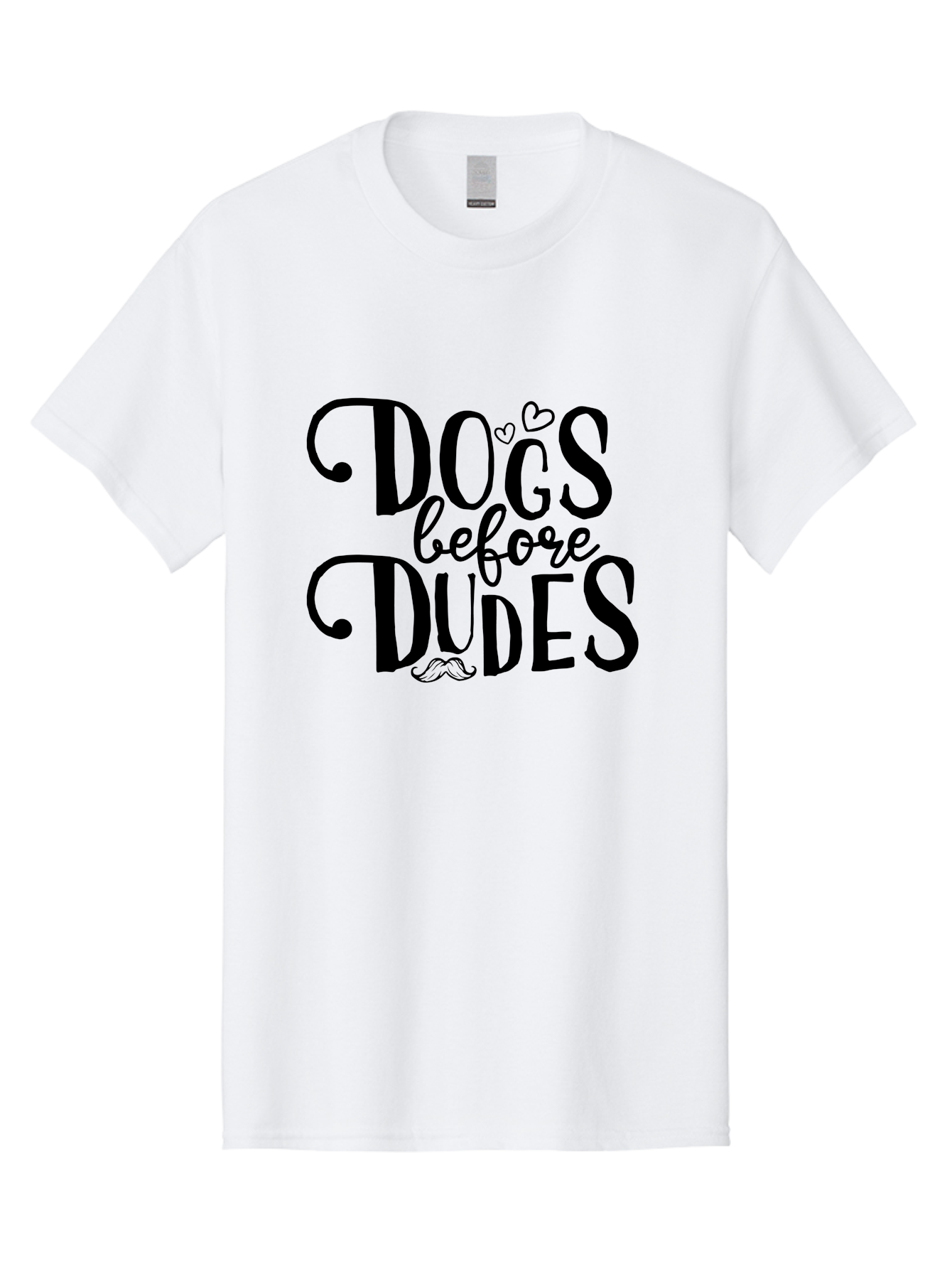 Dogs-Before-Dudes Men'S Graphic Tee, 100% Cotton, Comfortable Casual Summer Wear, Machine Washable, Dog Lovers, Fun Quotes, Quirky Sayings, Puppy Love, Funny Phrases, Dog Mom, Dog Dad, Pet Owners Aac652 25