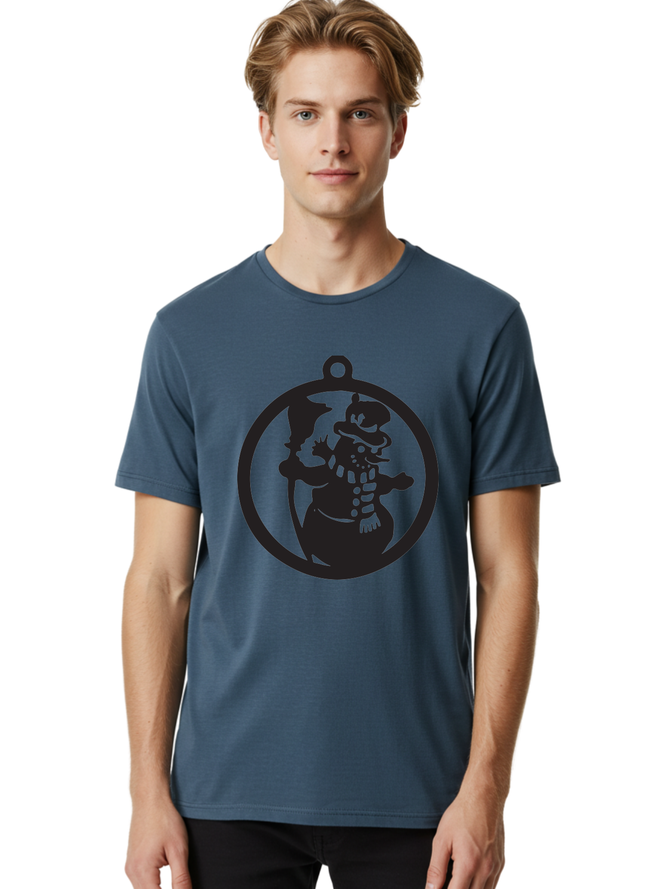 Duck-Hunt-Dog Men'S Graphic Tee, 100% Cotton, Comfortable Casual Summer Wear, Machine Washable, Magician Duck Character, Cartoon Silhouette, Mystical Illustration, Fantasy Art, Whimsical Design, Ornate Details, Medieval Inspired, Aac662 8