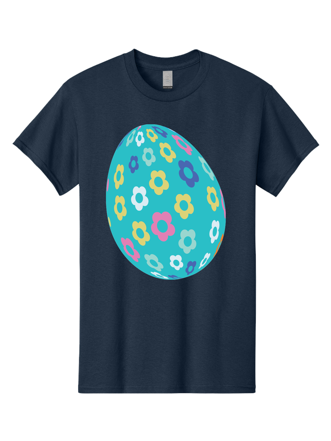 Easter-Egg-Flowers Men'S Graphic Tee, 100% Cotton, Comfortable Casual Summer Wear, Machine Washable, Easter Egg Decoration, Floral Pattern, Colorful Flowers, Pastel Colors, Spring Theme, Easter Celebration, Festive Design, Decorative Egg, Aac675 20