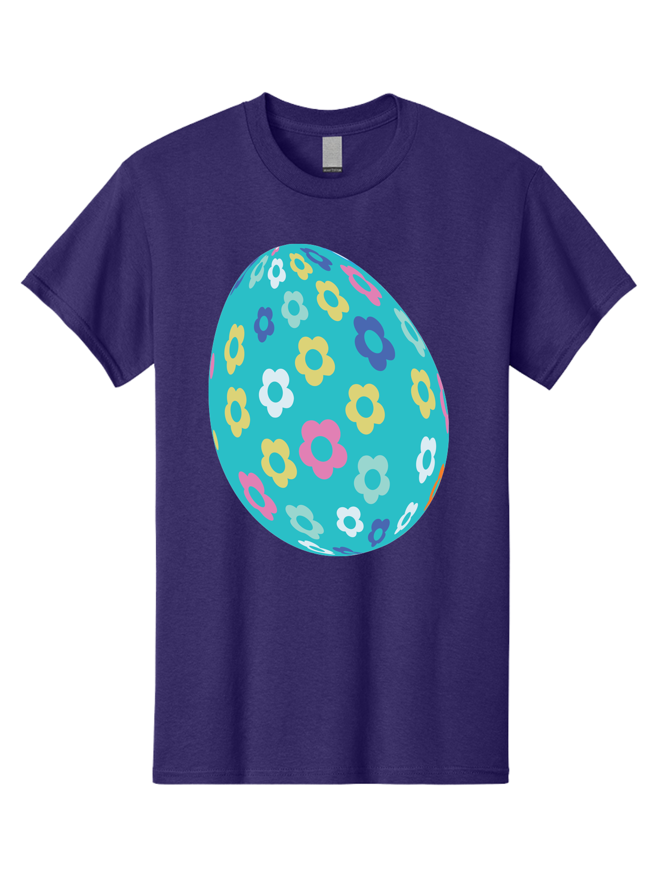 Easter-Egg-Flowers Men'S Graphic Tee, 100% Cotton, Comfortable Casual Summer Wear, Machine Washable, Easter Egg Decoration, Floral Pattern, Colorful Flowers, Pastel Colors, Spring Theme, Easter Celebration, Festive Design, Decorative Egg, Aac675 14