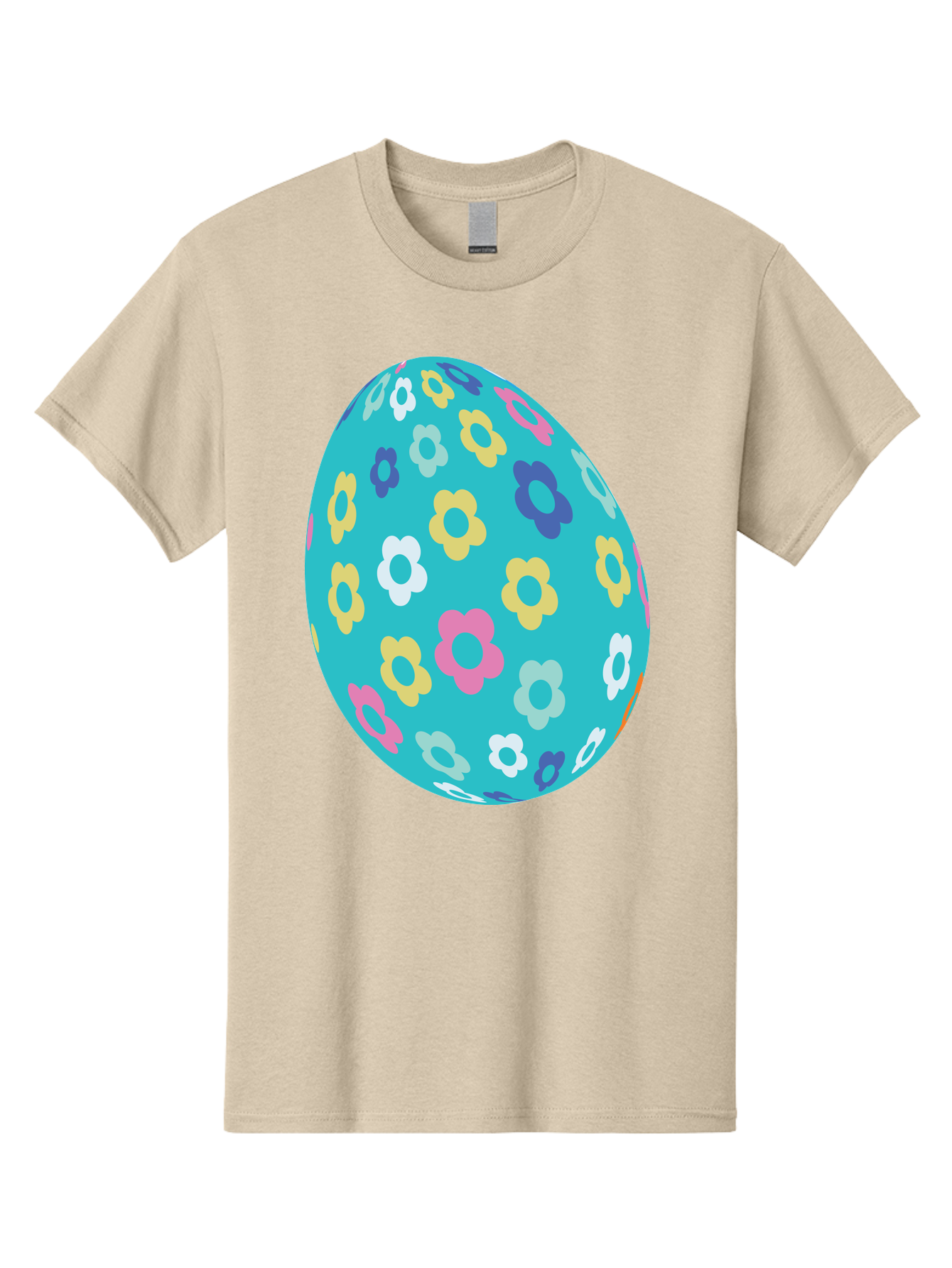 Easter-Egg-Flowers Men'S Graphic Tee, 100% Cotton, Comfortable Casual Summer Wear, Machine Washable, Easter Egg Decoration, Floral Pattern, Colorful Flowers, Pastel Colors, Spring Theme, Easter Celebration, Festive Design, Decorative Egg, Aac675 26