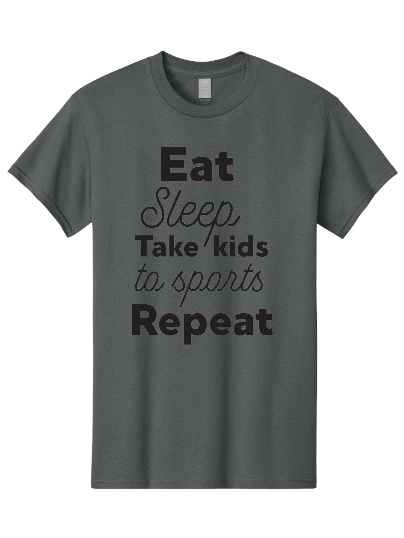 Eat-Sleep-Take-Kids-To-Sports-Repeat Men'S Graphic Tee, 100% Cotton, Comfortable Casual Summer Wear, Machine Washable, Busy Parents, Parenting Life, Family Activities, Kids Sports, Daily Routine, Parenting Humor, Eat Sleep Repeat Aac682 27