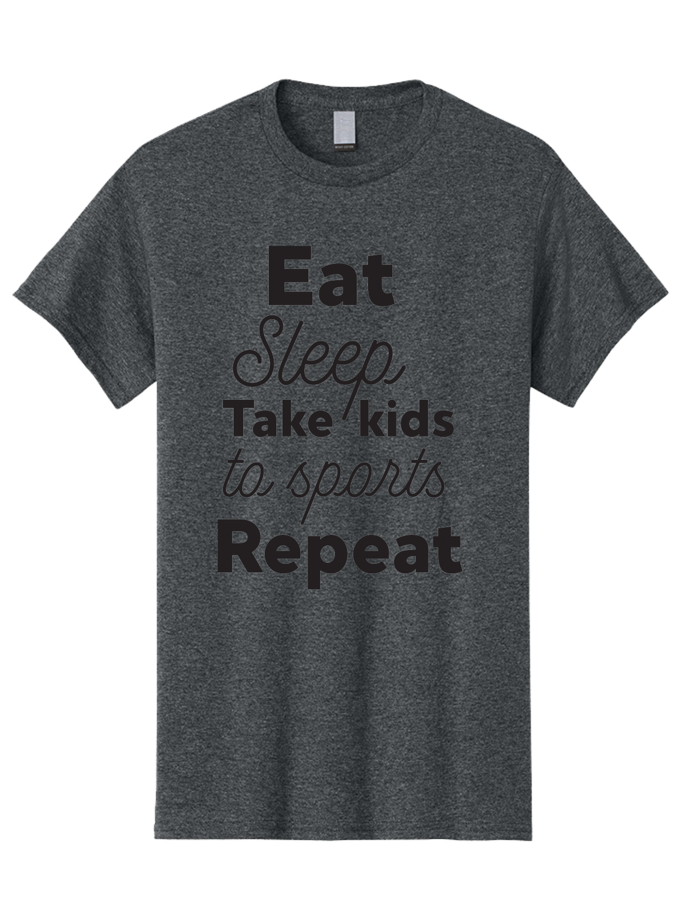 Eat-Sleep-Take-Kids-To-Sports-Repeat Men'S Graphic Tee, 100% Cotton, Comfortable Casual Summer Wear, Machine Washable, Busy Parents, Parenting Life, Family Activities, Kids Sports, Daily Routine, Parenting Humor, Eat Sleep Repeat Aac682 1