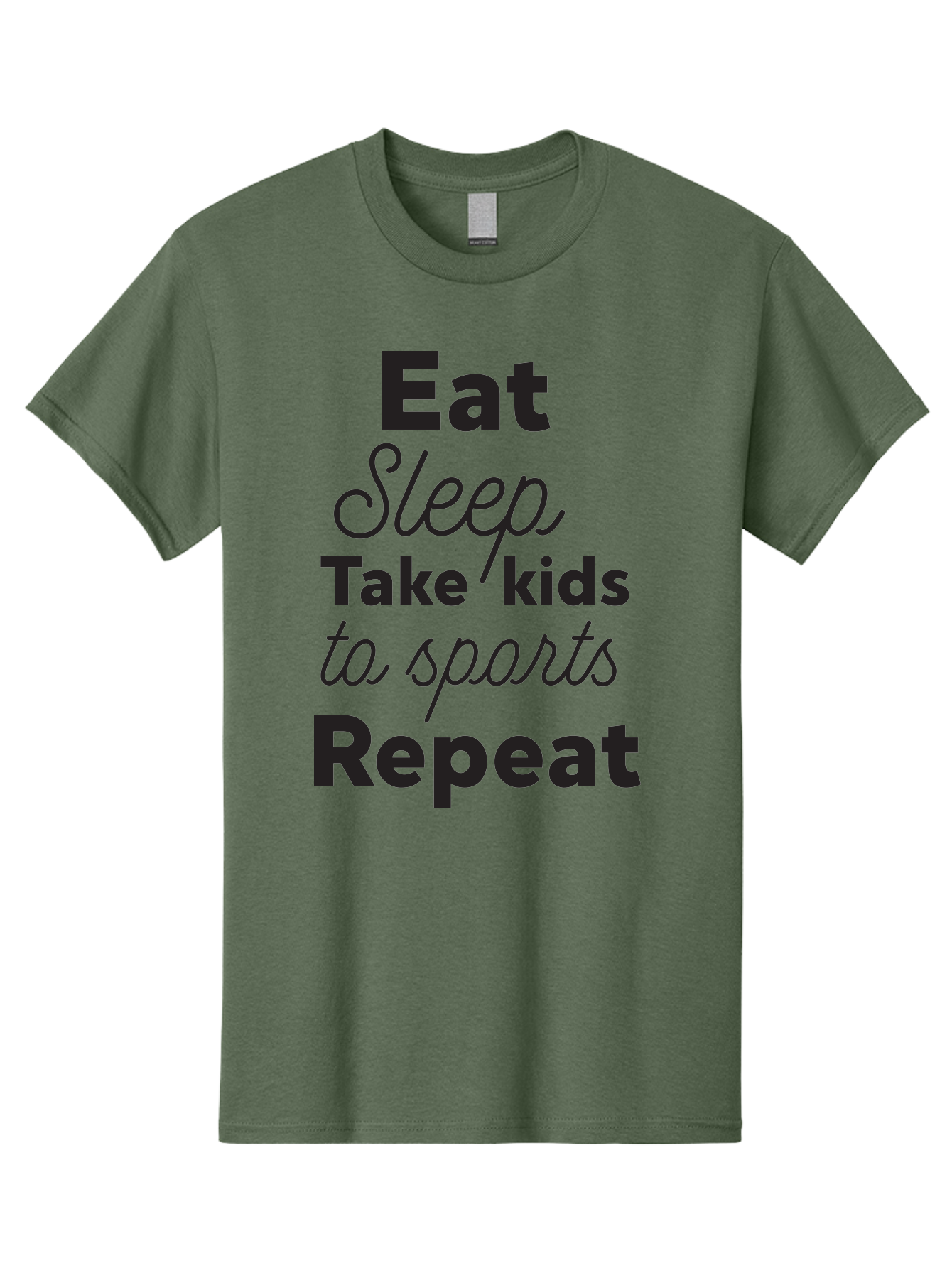 Eat-Sleep-Take-Kids-To-Sports-Repeat Men'S Graphic Tee, 100% Cotton, Comfortable Casual Summer Wear, Machine Washable, Busy Parents, Parenting Life, Family Activities, Kids Sports, Daily Routine, Parenting Humor, Eat Sleep Repeat Aac682 15