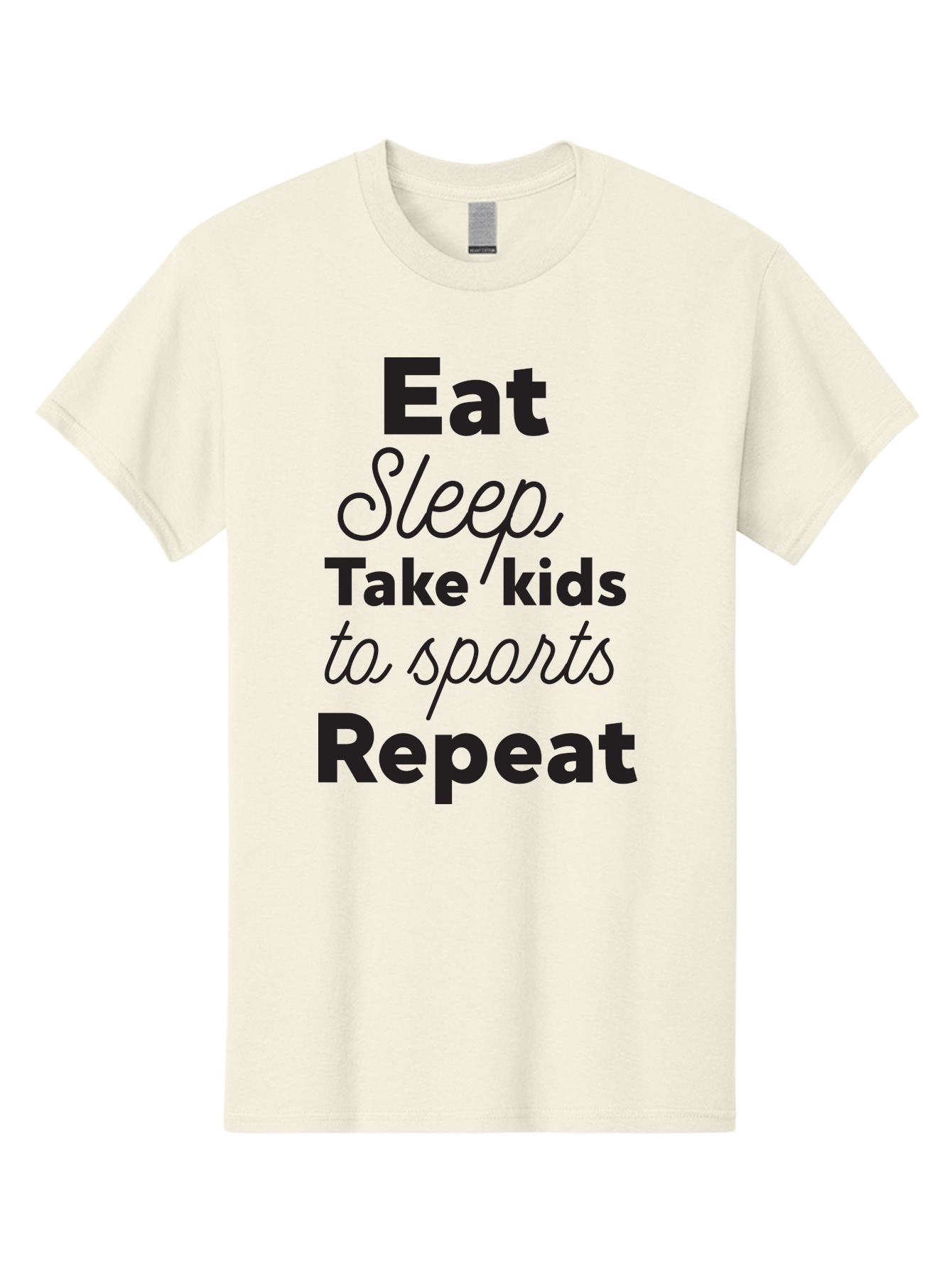 Eat-Sleep-Take-Kids-To-Sports-Repeat Men'S Graphic Tee, 100% Cotton, Comfortable Casual Summer Wear, Machine Washable, Busy Parents, Parenting Life, Family Activities, Kids Sports, Daily Routine, Parenting Humor, Eat Sleep Repeat Aac682 11