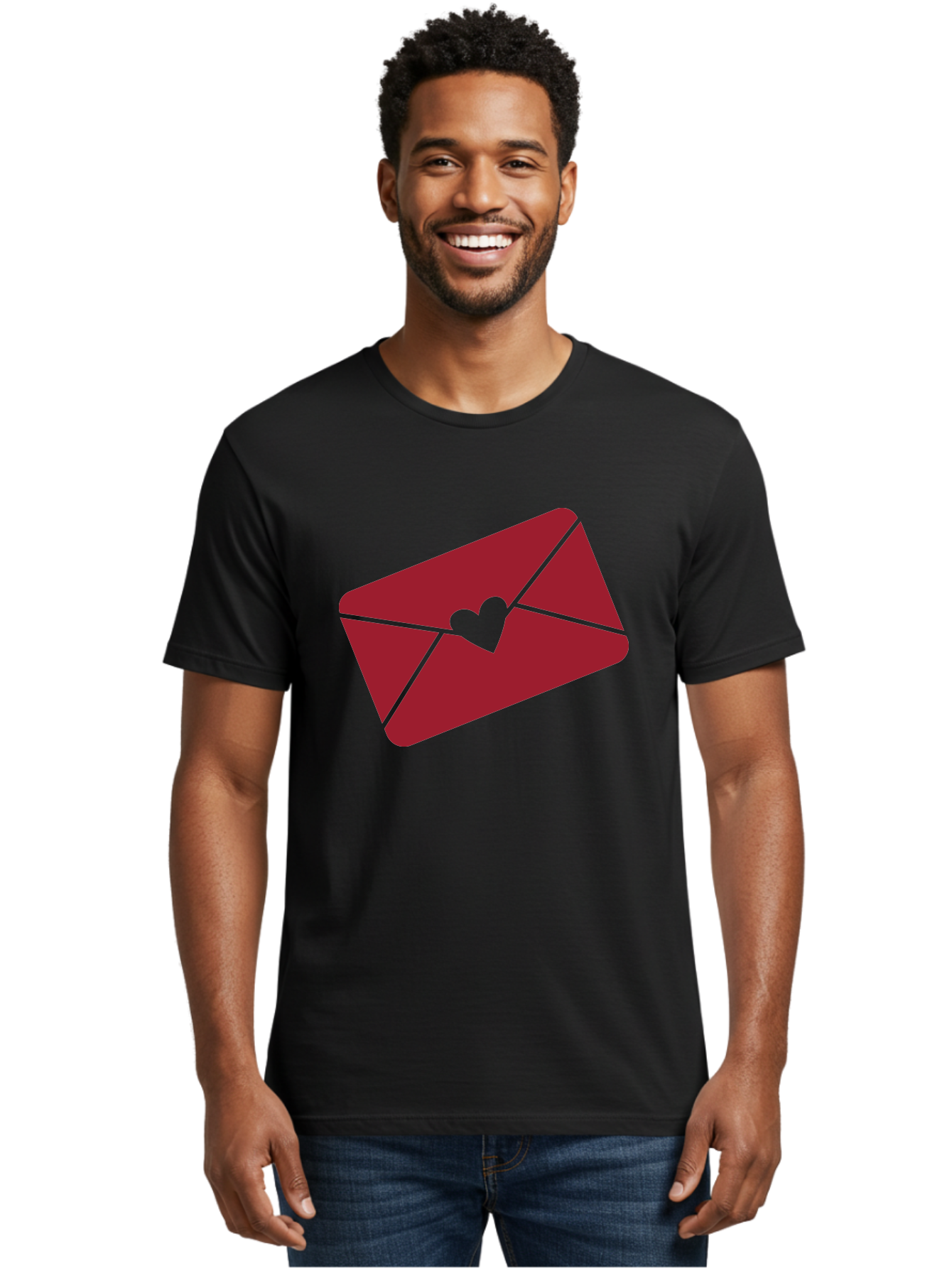 Envelope-With-Heart-1 Men'S Graphic Tee, 100% Cotton, Comfortable Casual Summer Wear, Machine Washable, Love Letter, Romantic Gesture, Heartfelt Message, Envelope Icon, Sealed With Love, Heartfelt Symbol, Affectionate Gesture, Loving Note Aac688 10