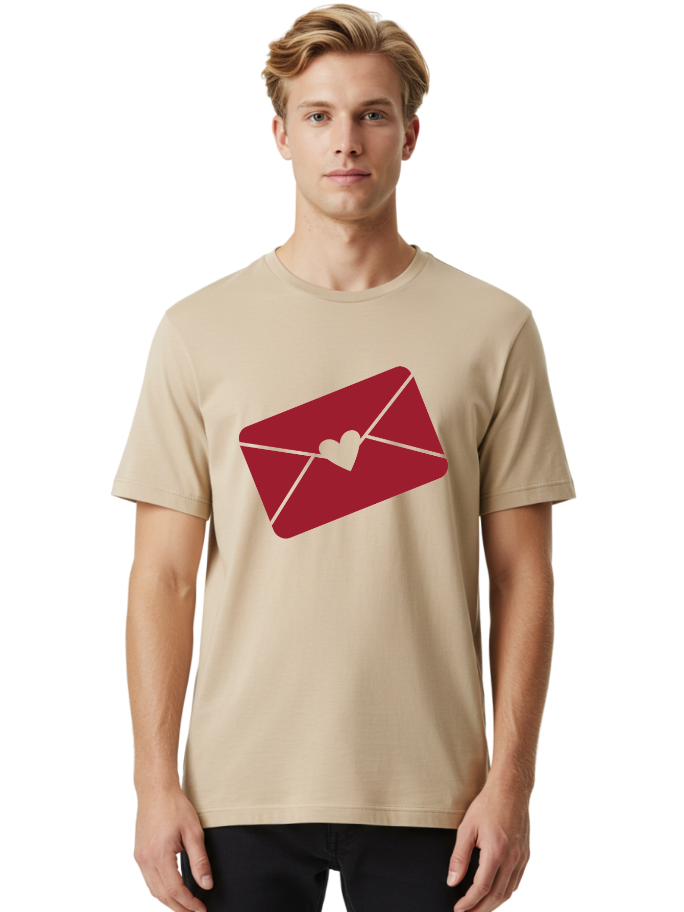 Envelope-With-Heart-1 Men'S Graphic Tee, 100% Cotton, Comfortable Casual Summer Wear, Machine Washable, Love Letter, Romantic Gesture, Heartfelt Message, Envelope Icon, Sealed With Love, Heartfelt Symbol, Affectionate Gesture, Loving Note Aac688 28
