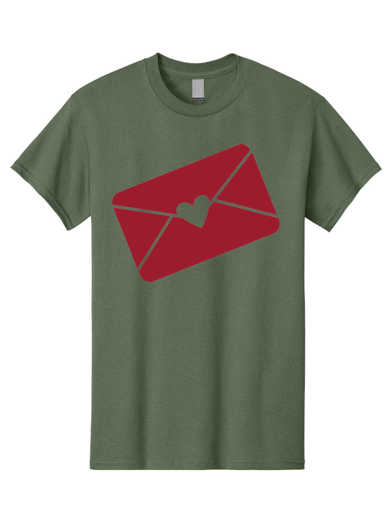 Envelope-With-Heart Men'S Graphic Tee, 100% Cotton, Comfortable Casual Summer Wear, Machine Washable, Love Letter, Romantic Gesture, Valentines Day Card, Heart Symbol, Sealed Envelope, Affectionate Message, Digital Illustration, Aac689 23