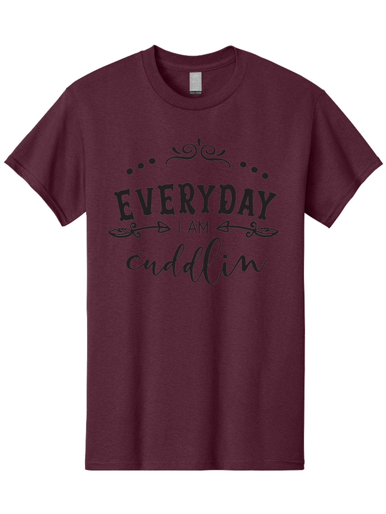 Everyday-I-Am-Cuddlin Men'S Graphic Tee, 100% Cotton, Comfortable Casual Summer Wear, Machine Washable, Cuddling Quote, Everyday Affirmations, Positive Vibes, Inspirational Quote, Funny Saying, Cute Design, Motivational Text, Affirmation Art, Aac692 21