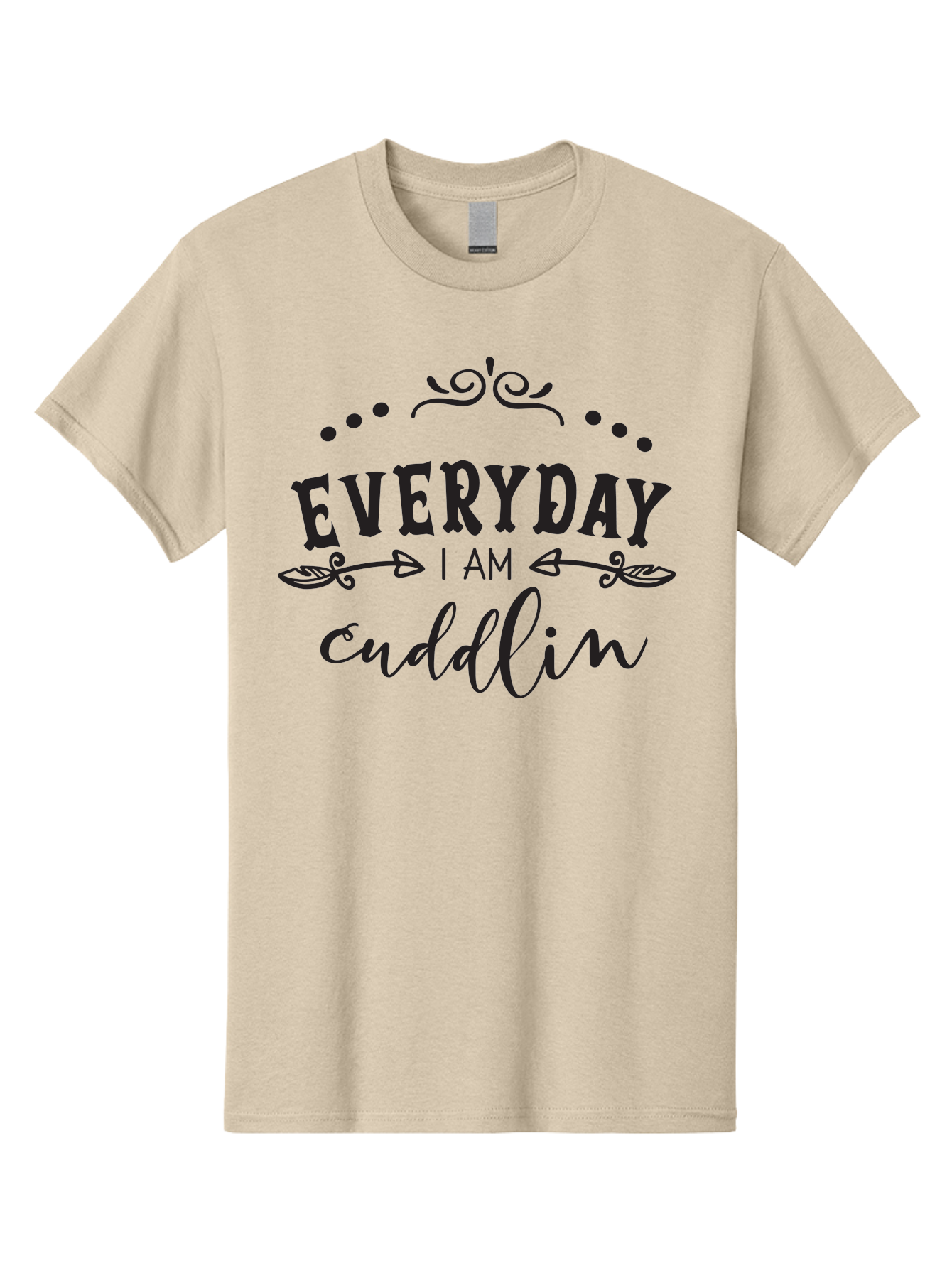 Everyday-I-Am-Cuddlin Men'S Graphic Tee, 100% Cotton, Comfortable Casual Summer Wear, Machine Washable, Cuddling Quote, Everyday Affirmations, Positive Vibes, Inspirational Quote, Funny Saying, Cute Design, Motivational Text, Affirmation Art, Aac692 17