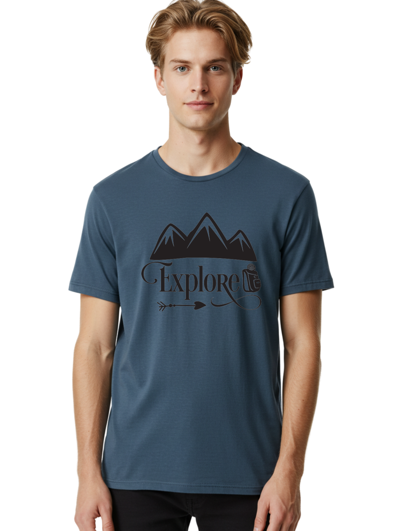 Explored Men'S Graphic Tee, 100% Cotton, Comfortable Casual Summer Wear, Machine Washable, Explore, Adventure, Travel, Mountains, Tourism, Expedition, Discovery, Wanderlust, Adventure Travel, Exploration Aac698 22