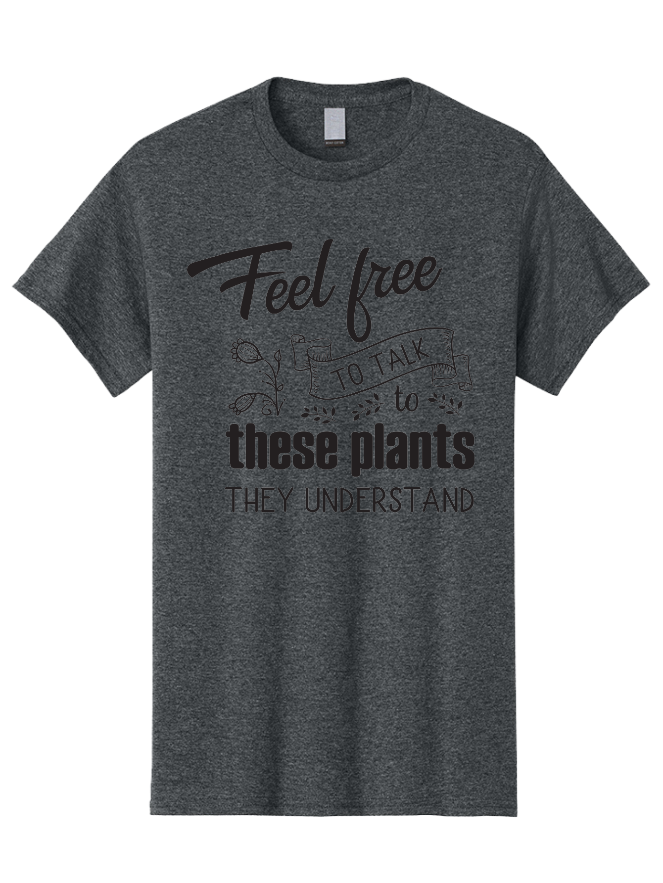 Feel-Free-To-Talk-To-These-Plants Men'S Graphic Tee, 100% Cotton, Comfortable Casual Summer Wear, Machine Washable, Feel Free To Talk To Plants, Plant Love, Plant Care, Gardening Tips, Plant Quotes, Nature Lovers, Green Thumb, Houseplants, Aac713 11