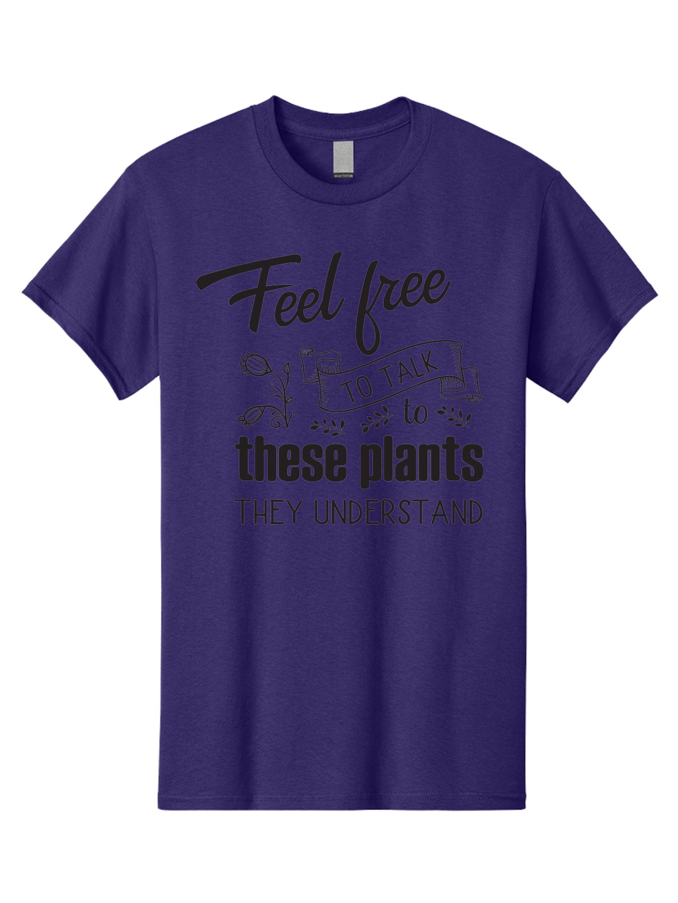 Feel-Free-To-Talk-To-These-Plants Men'S Graphic Tee, 100% Cotton, Comfortable Casual Summer Wear, Machine Washable, Feel Free To Talk To Plants, Plant Love, Plant Care, Gardening Tips, Plant Quotes, Nature Lovers, Green Thumb, Houseplants, Aac713 21