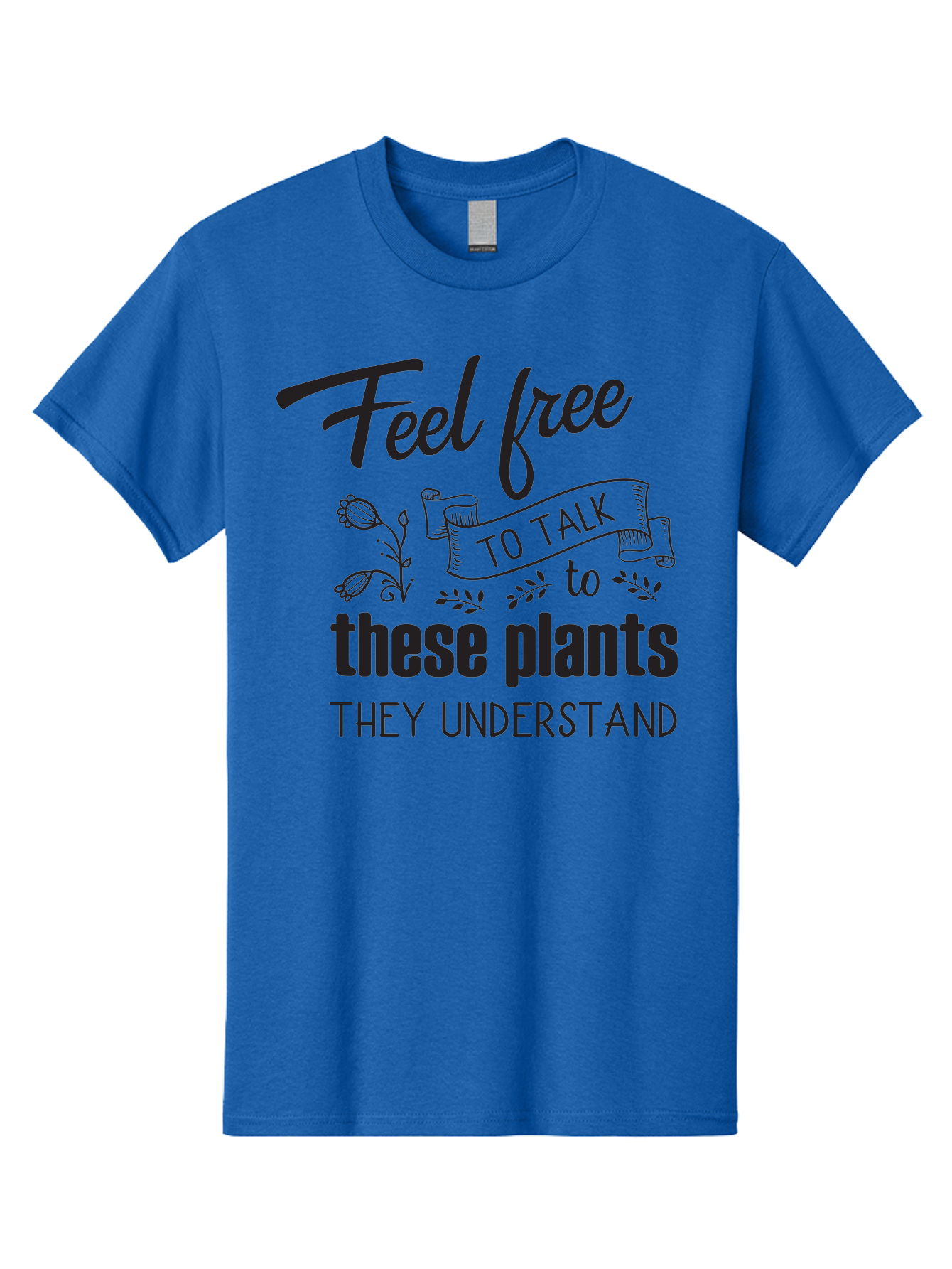 Feel-Free-To-Talk-To-These-Plants Men'S Graphic Tee, 100% Cotton, Comfortable Casual Summer Wear, Machine Washable, Feel Free To Talk To Plants, Plant Love, Plant Care, Gardening Tips, Plant Quotes, Nature Lovers, Green Thumb, Houseplants, Aac713 5