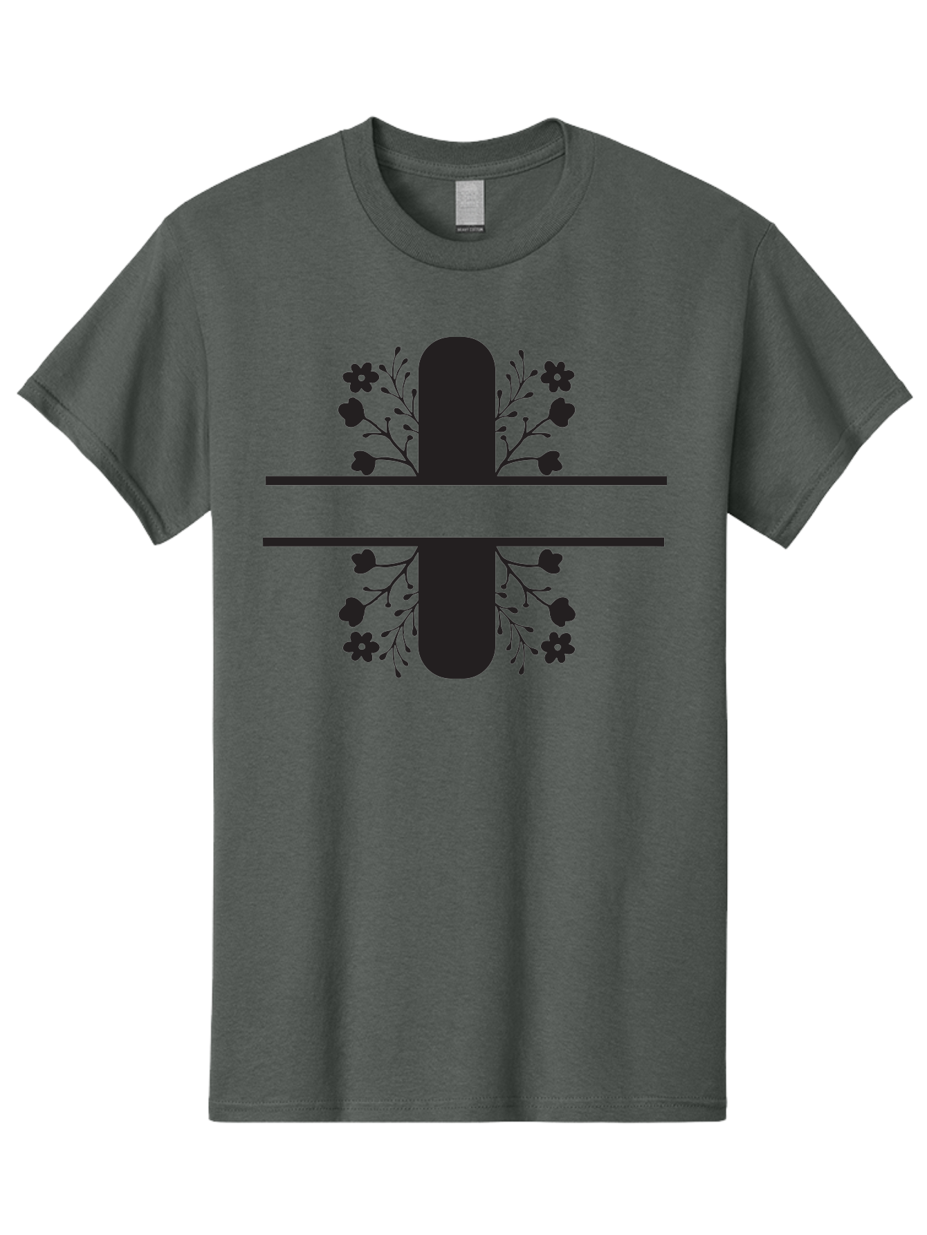 Fleur-De-Lis Men'S Graphic Tee, 100% Cotton, Comfortable Casual Summer Wear, Machine Washable, Addition Symbol, Plus Sign, Black Silhouette, Floral Design, Flowers And Leaves, Geometric Pattern, Simple Icon Aac718 13