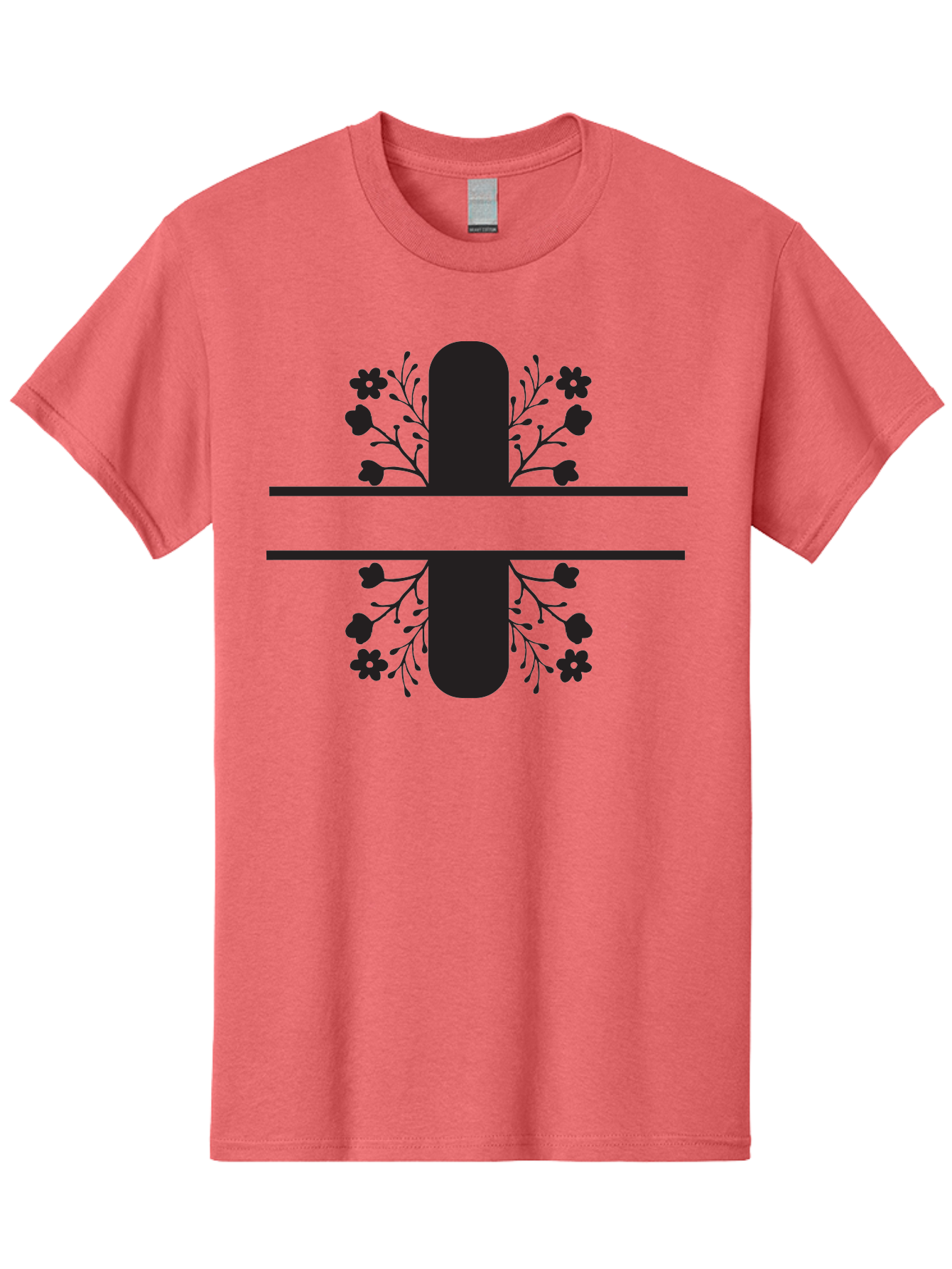 Fleur-De-Lis Men'S Graphic Tee, 100% Cotton, Comfortable Casual Summer Wear, Machine Washable, Addition Symbol, Plus Sign, Black Silhouette, Floral Design, Flowers And Leaves, Geometric Pattern, Simple Icon Aac718 3