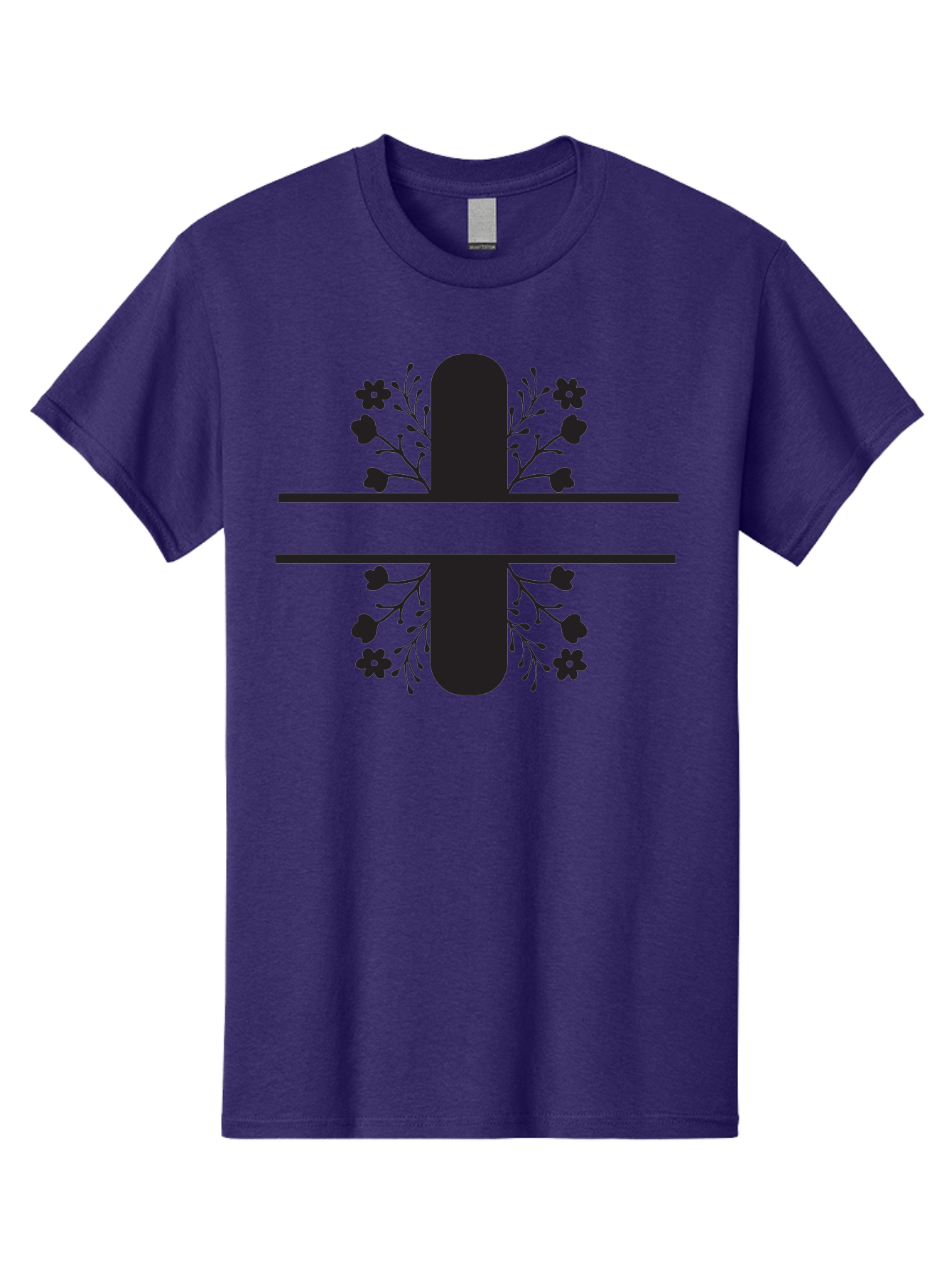 Fleur-De-Lis Men'S Graphic Tee, 100% Cotton, Comfortable Casual Summer Wear, Machine Washable, Addition Symbol, Plus Sign, Black Silhouette, Floral Design, Flowers And Leaves, Geometric Pattern, Simple Icon Aac718 25