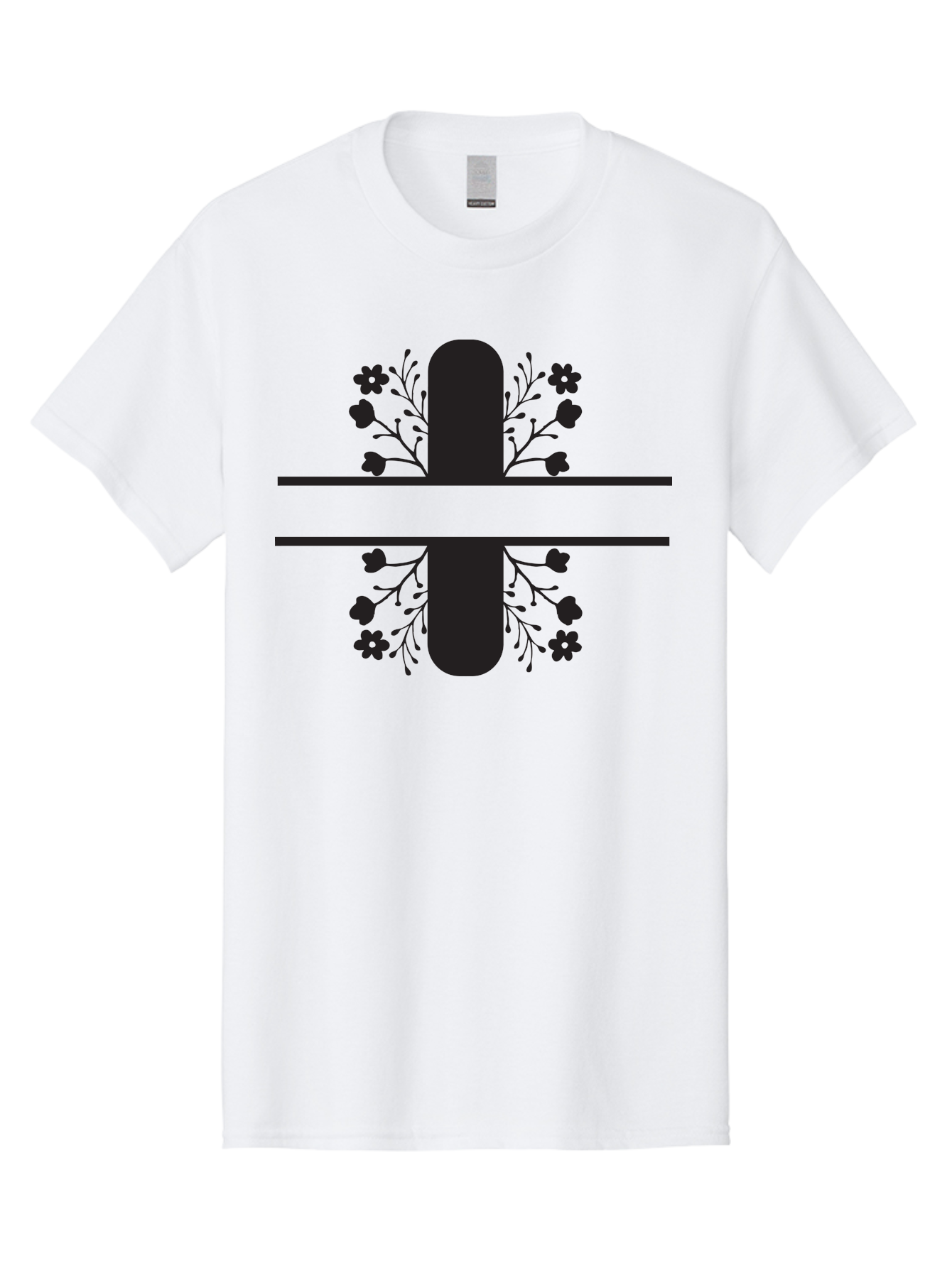 Fleur-De-Lis Men'S Graphic Tee, 100% Cotton, Comfortable Casual Summer Wear, Machine Washable, Addition Symbol, Plus Sign, Black Silhouette, Floral Design, Flowers And Leaves, Geometric Pattern, Simple Icon Aac718 21