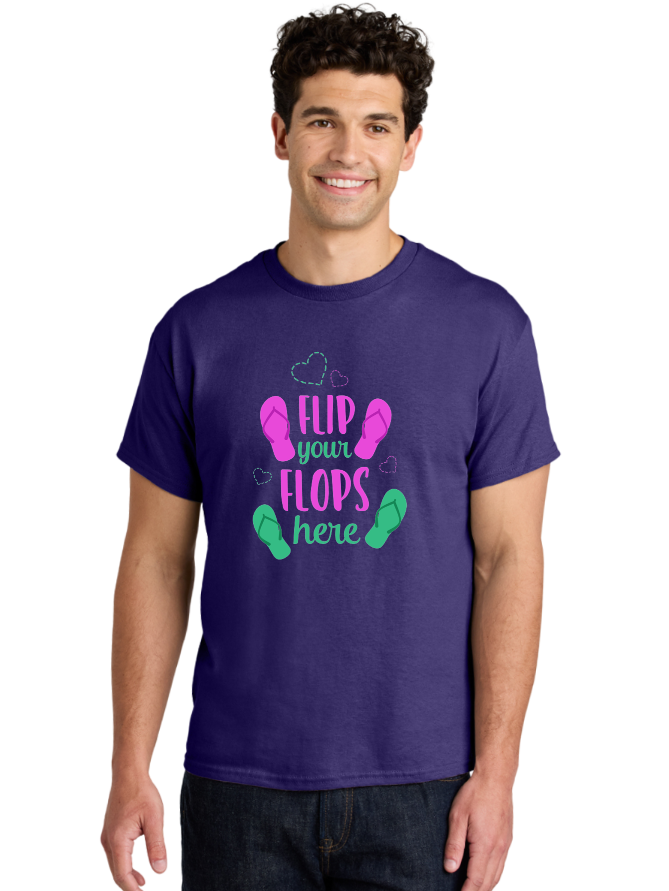 Flip-Flops Men'S Graphic Tee, 100% Cotton, Comfortable Casual Summer Wear, Machine Washable, Flip Flops, Summer Vibes, Beachwear, Tropical Style, Fashion Accessories, Playful Design, Casual Footwear, Vacation Mode, Fun Graphics Aac719 6