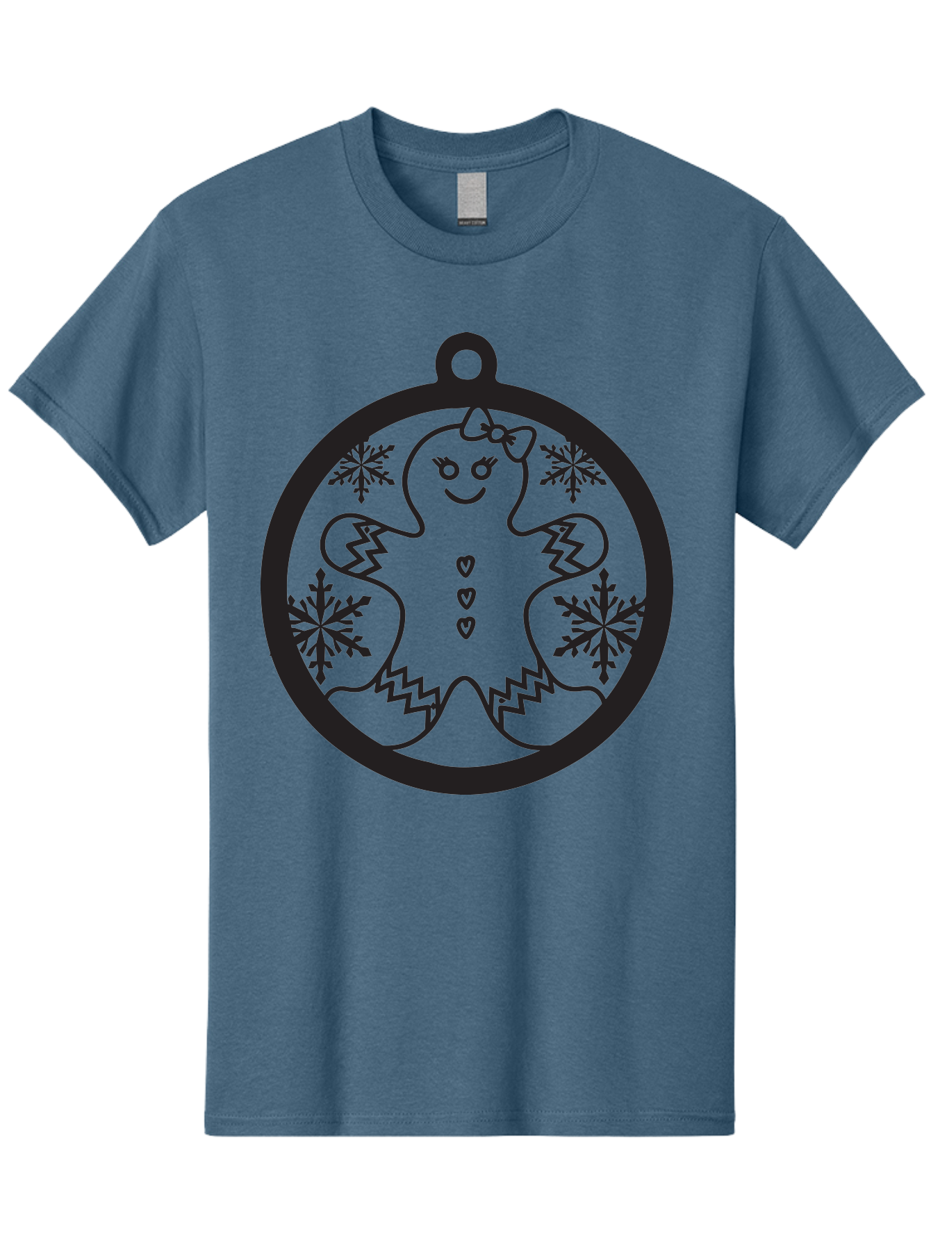 Gingerbread-Man-Ornament Men'S Graphic Tee, 100% Cotton, Comfortable Casual Summer Wear, Machine Washable, Gingerbread Man, Christmas Ornament, Festive Decor, Holiday Cheer, Winter Wonderland, Sweet Treats, Cookie Decoration, Charming Design, Aac755 15