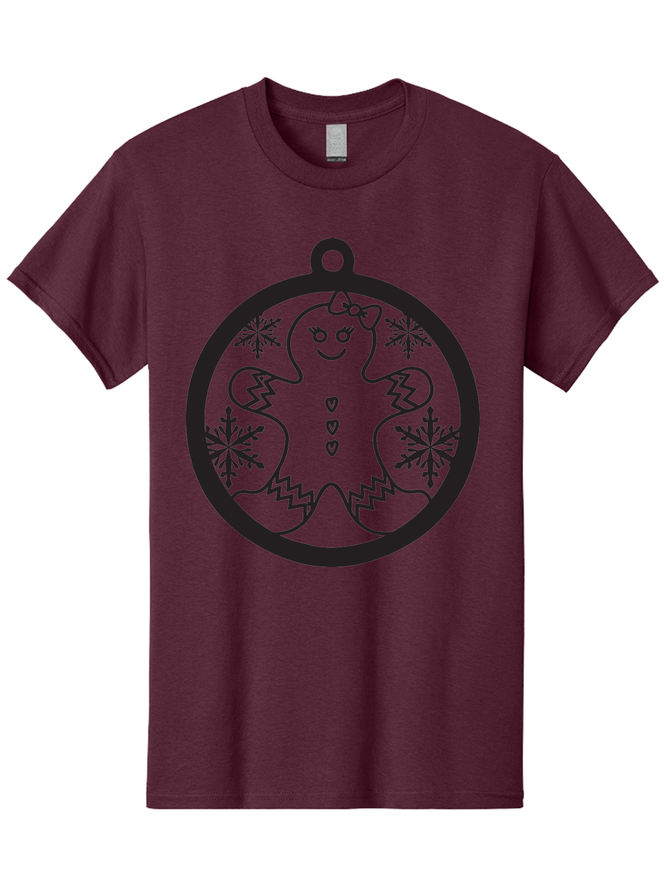 Gingerbread-Man-Ornament Men'S Graphic Tee, 100% Cotton, Comfortable Casual Summer Wear, Machine Washable, Gingerbread Man, Christmas Ornament, Festive Decor, Holiday Cheer, Winter Wonderland, Sweet Treats, Cookie Decoration, Charming Design, Aac755 27