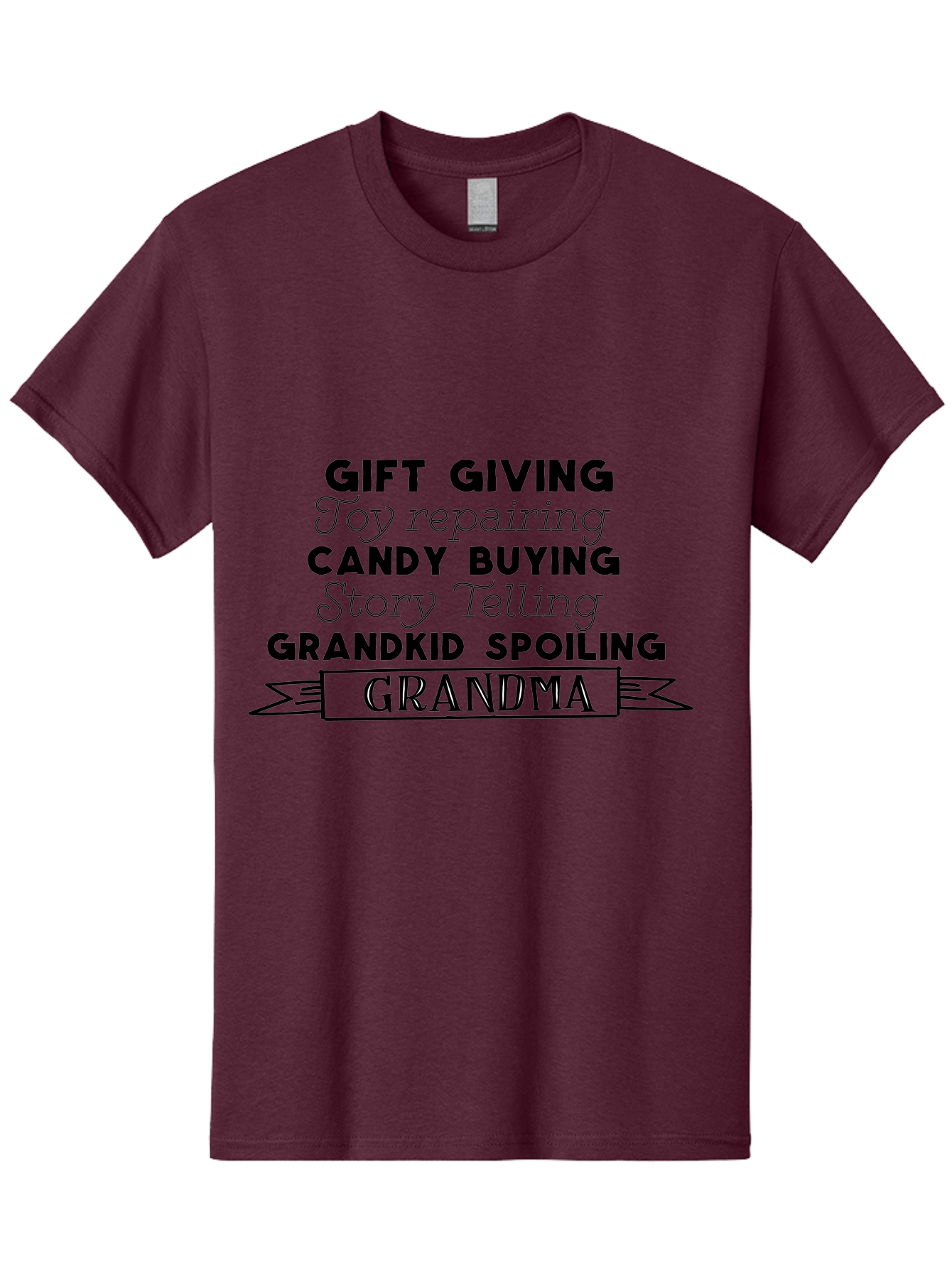 Grandma Men'S Graphic Tee, 100% Cotton, Comfortable Casual Summer Wear, Machine Washable, Grandma, Gift Giving, Toy Repairing, Candy Buying, Story Telling, Grandkid Spoiling, Family Love, Grandmotherly Activities, Grandmother'S Day Aac775 9